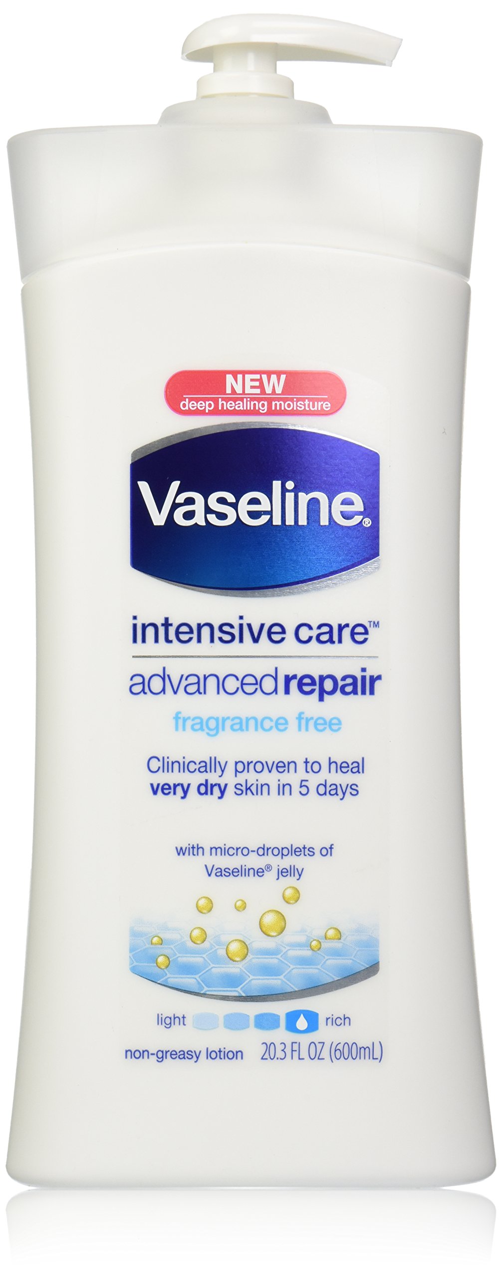 Vaseline Intensive Rescue Repairing Moisture Lotion Free Pump 20.3 oz