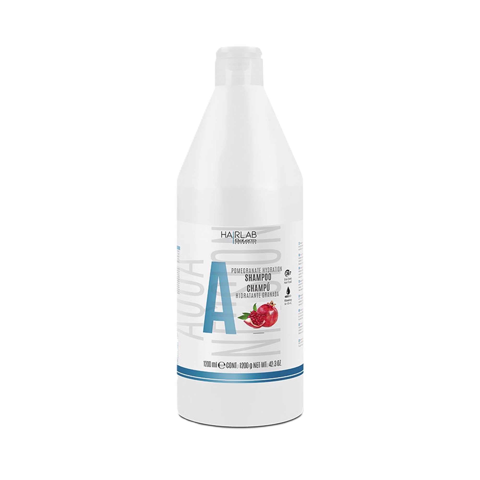Salerm Hydrating Shampoo Hair Lab Pomegranate Gentle Cleanser Suitable for