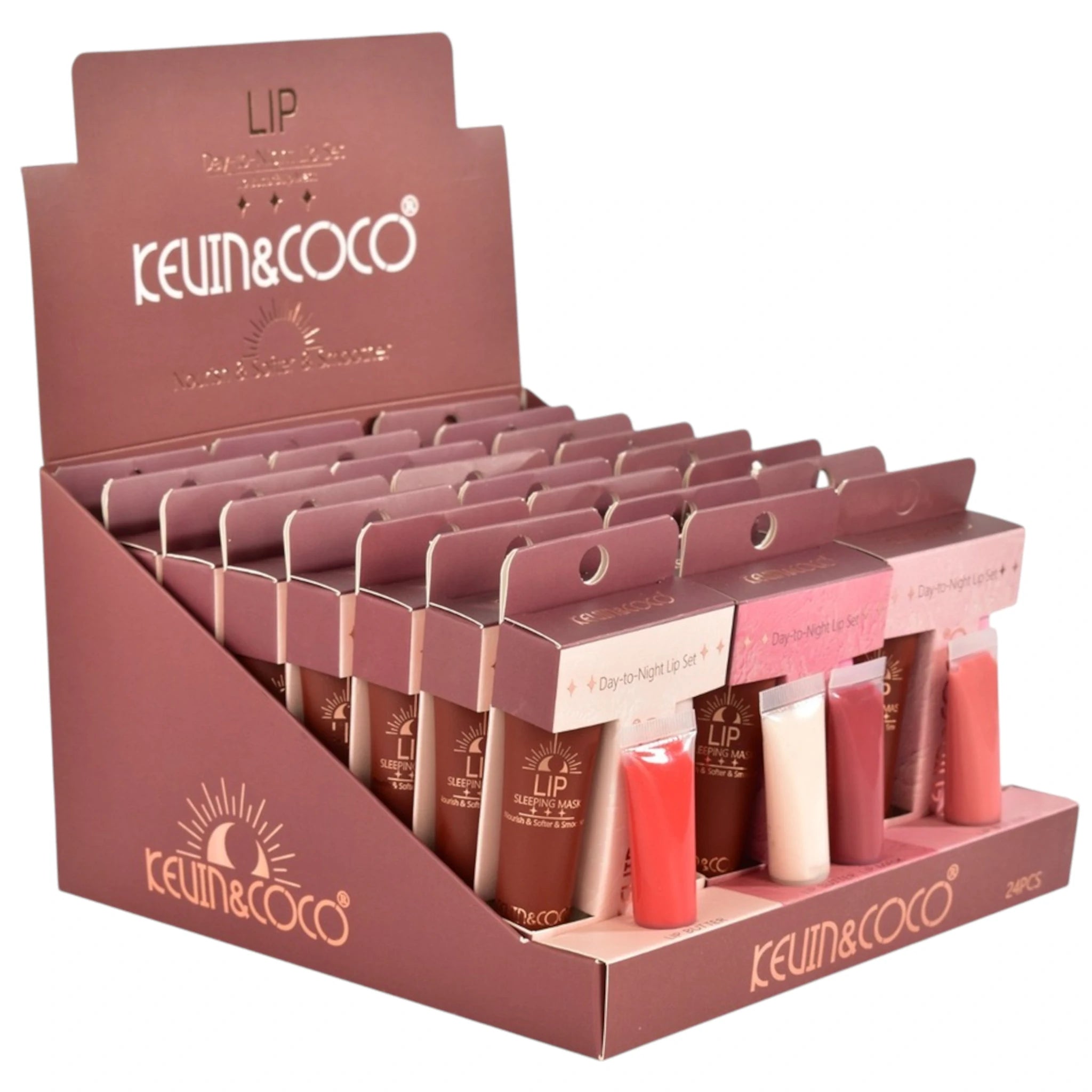(24-pack) Kevin & Coco Day-To-Night Lip Set