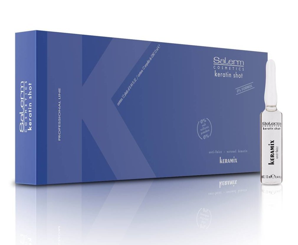 Salerm Keratin Shot Keramix Intensive Keratin Treatment Ampoules 0.44 oz