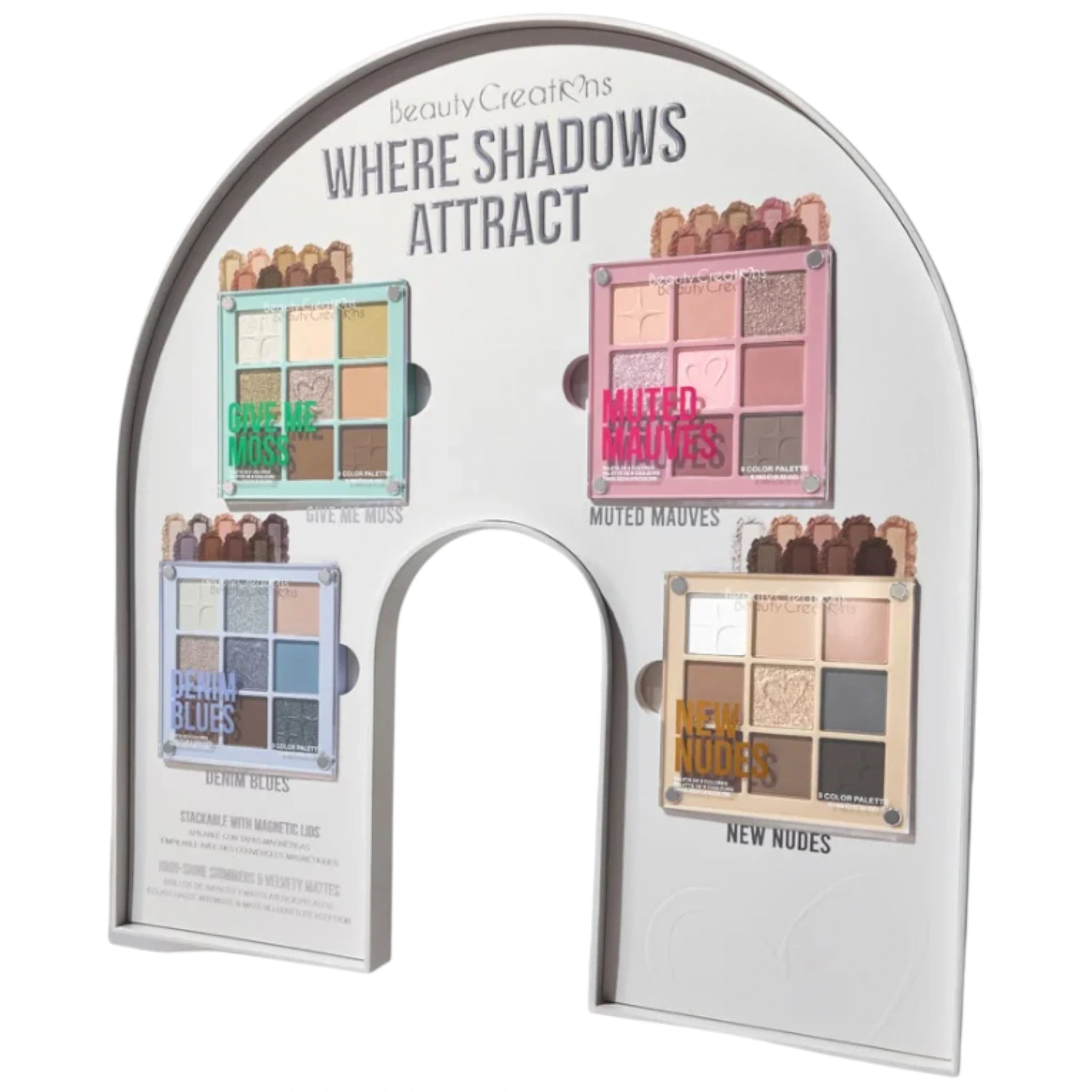 (1) Beauty Creations 9 Color Magnetic Shadow Palette Collection Full Pr