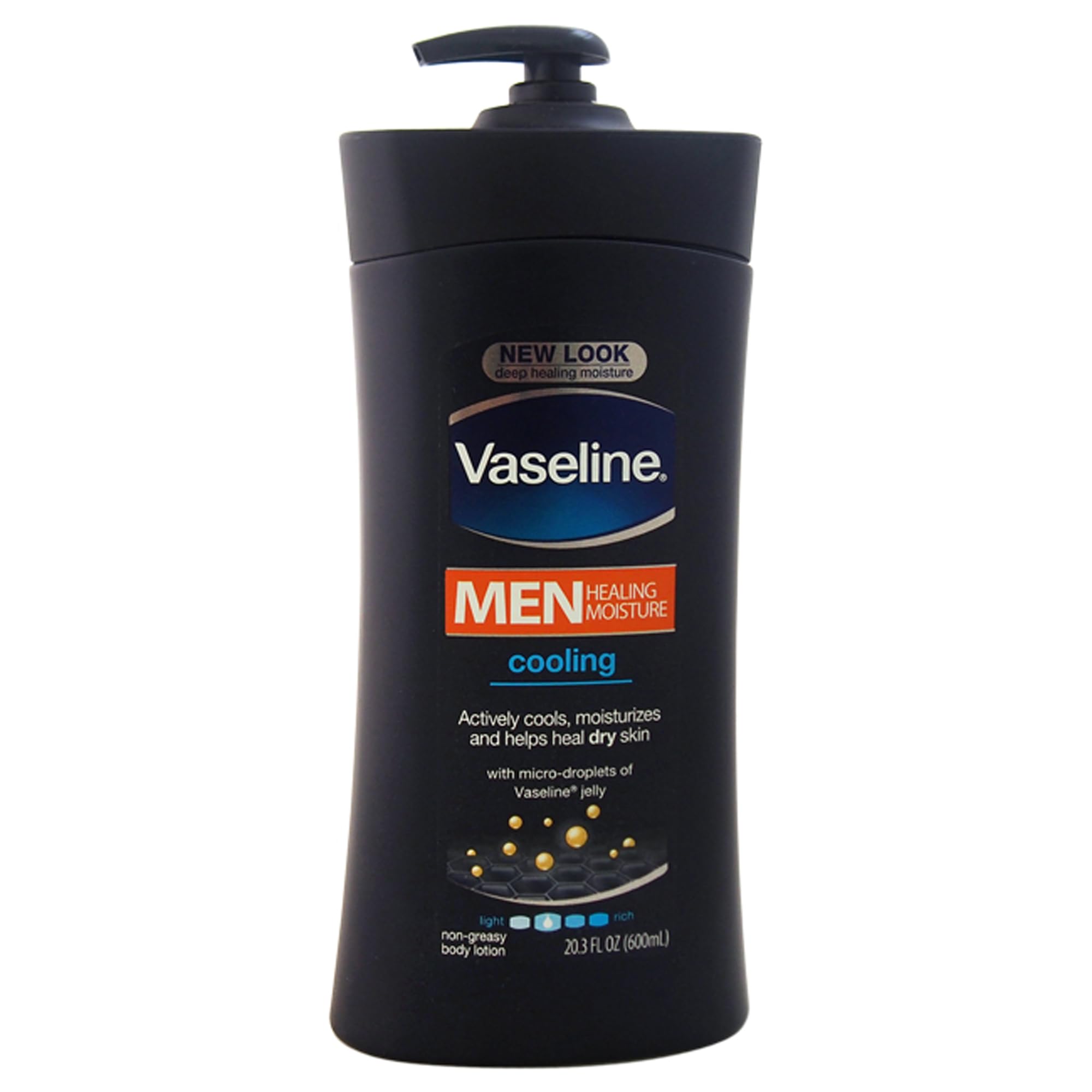 Vaseline Men Healing Moisture Body Lotion Cooling 20.3 oz