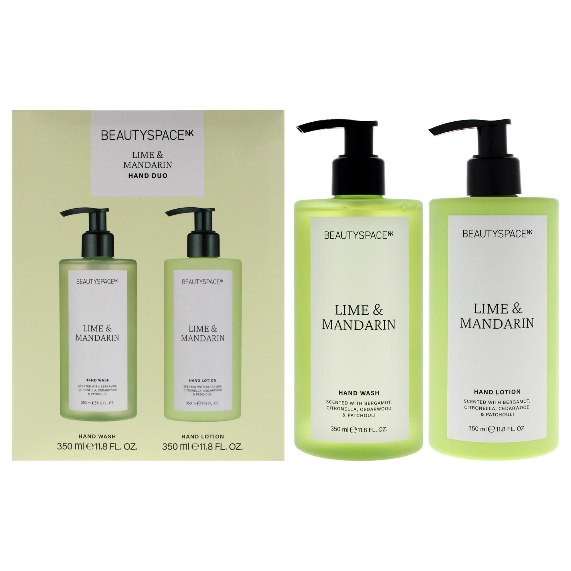 Beauty Space Hand Lotion Duo Limen and Mandarin by Spacenk for 2 Pc Hand Lotion