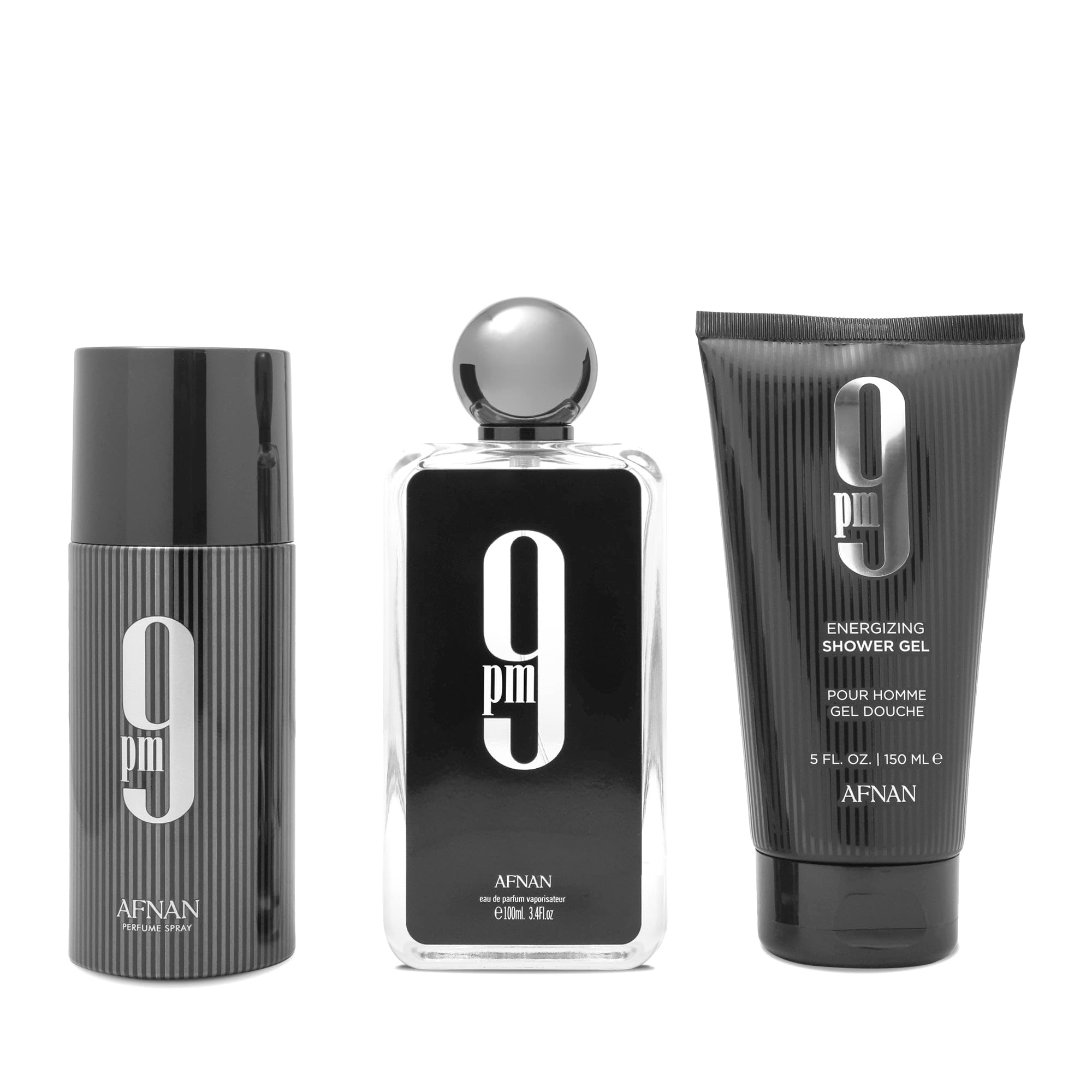[Set] Afnan 9 Pm Luxury Deodorant Shower Gel EDP 3.4 oz
