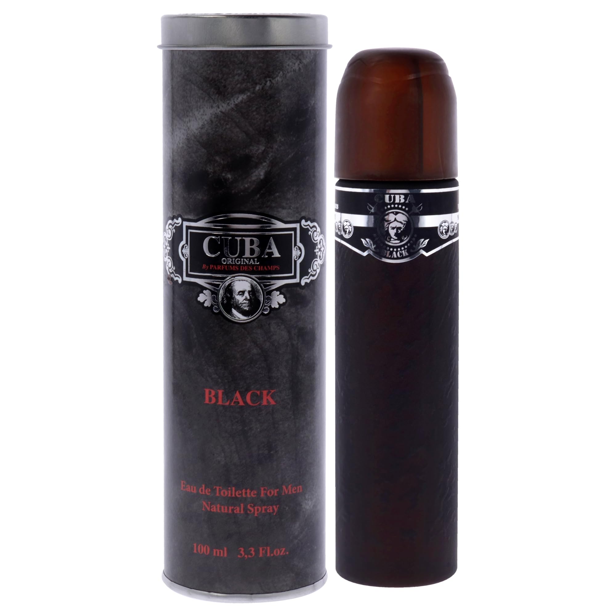 CUBA BLACK(M)EDT SP 3.4oz(LI FREE)