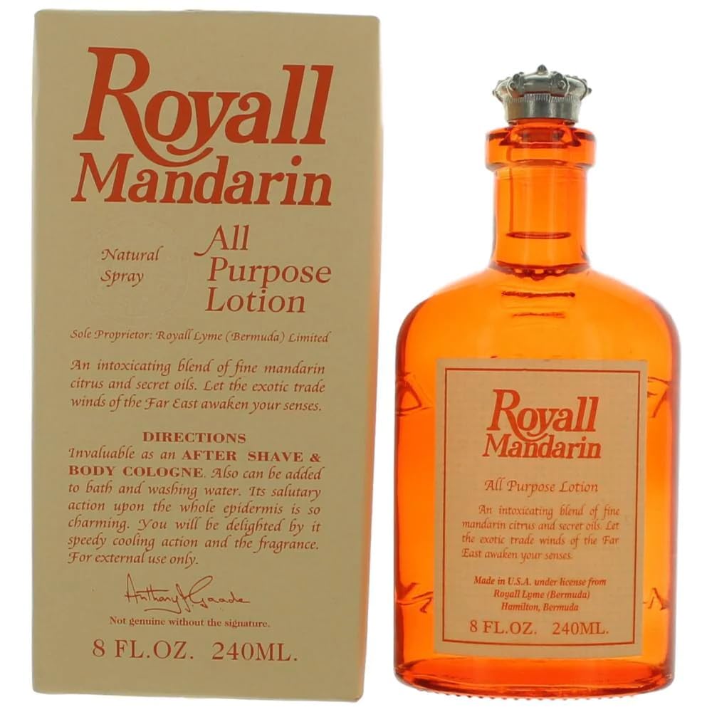 Royall Mandarin Heritage Bright Citrus Splash For Men EDT 8 oz