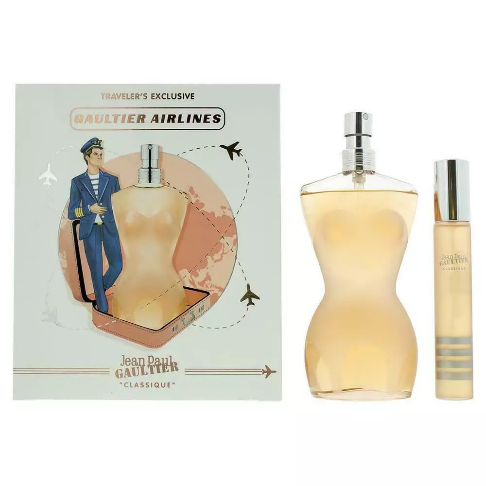 [Set] Jean Paul Gaultier Classique 2 Piece Set For Women EDT 3.4 oz