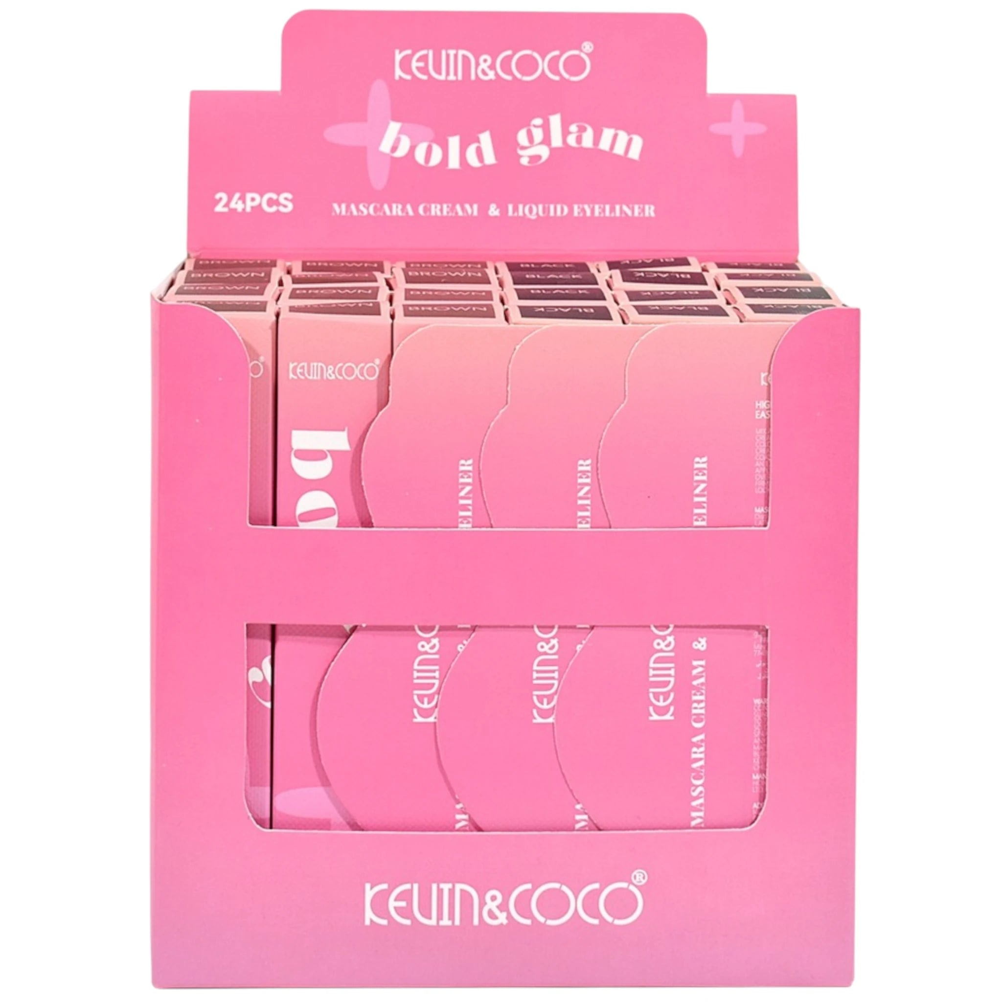 (24-pack) Kevin & Coco Bold Glam Mascara Cream & Liquid Eyeliner