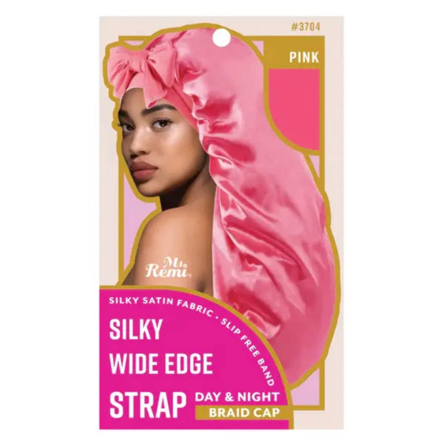 Ms. Remi Silky Wide Edge Strap Day Night Cap Braid Assorted 3704