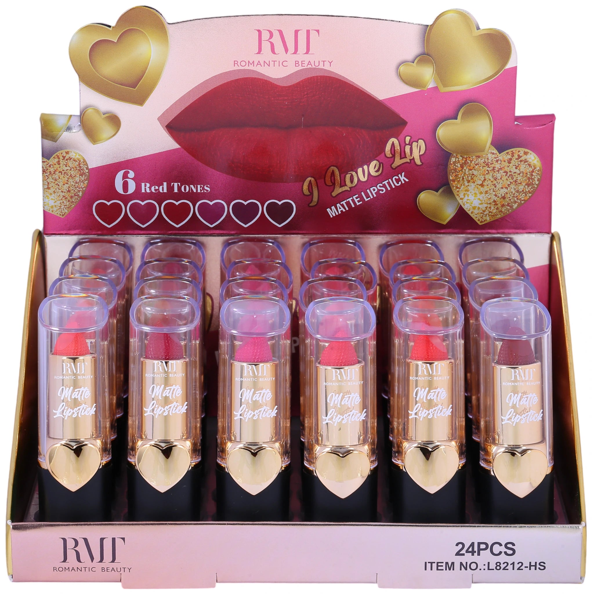(24-pack) Romantic Beauty I Love Lip - Matte Lipstick