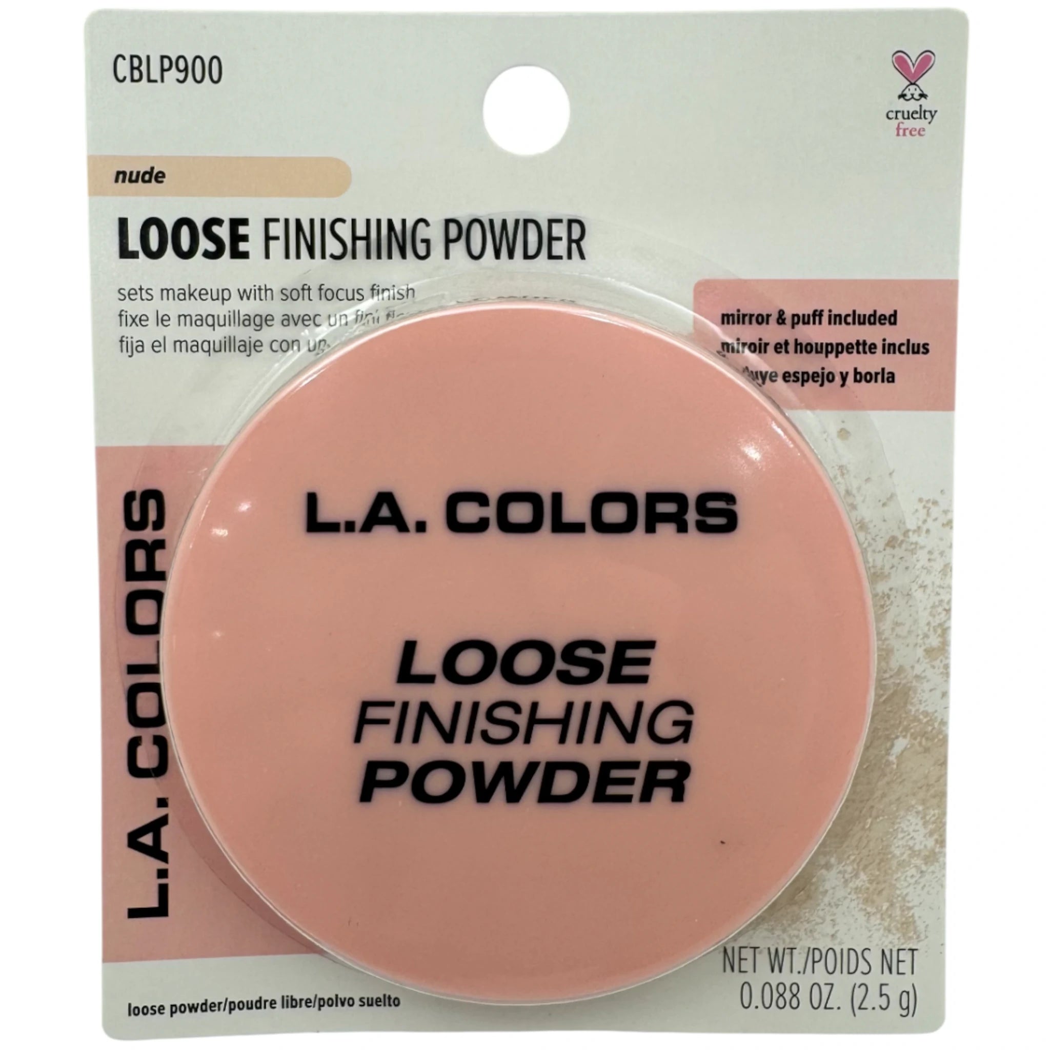 (3-pack) L.A. COLORS Loose Setting Powder, Nude (Carded) CBLP900 (Set)