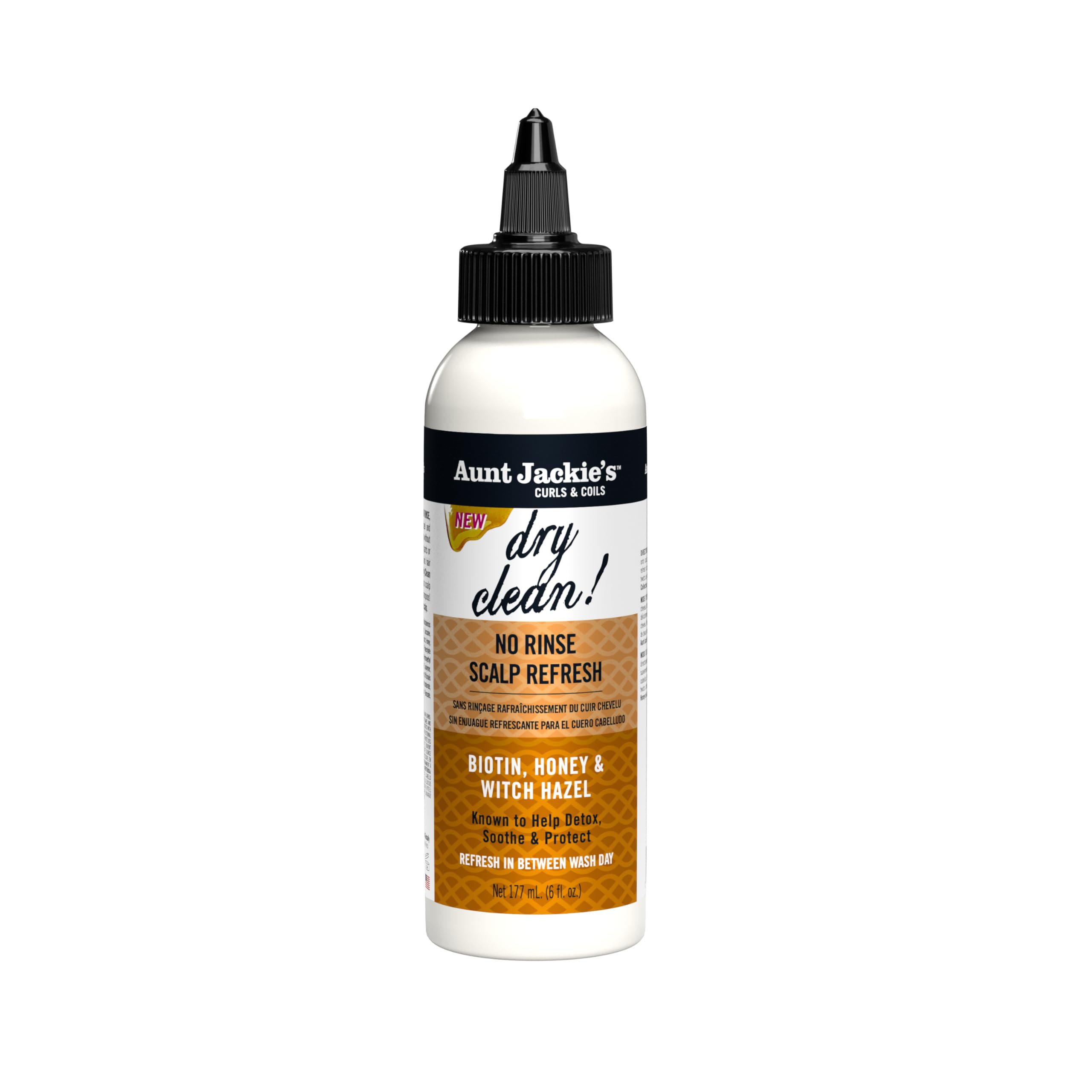 Aunt Jackie's Braid + Twist Collection Dry Clean! No Rinse Scalp Refresh Detox