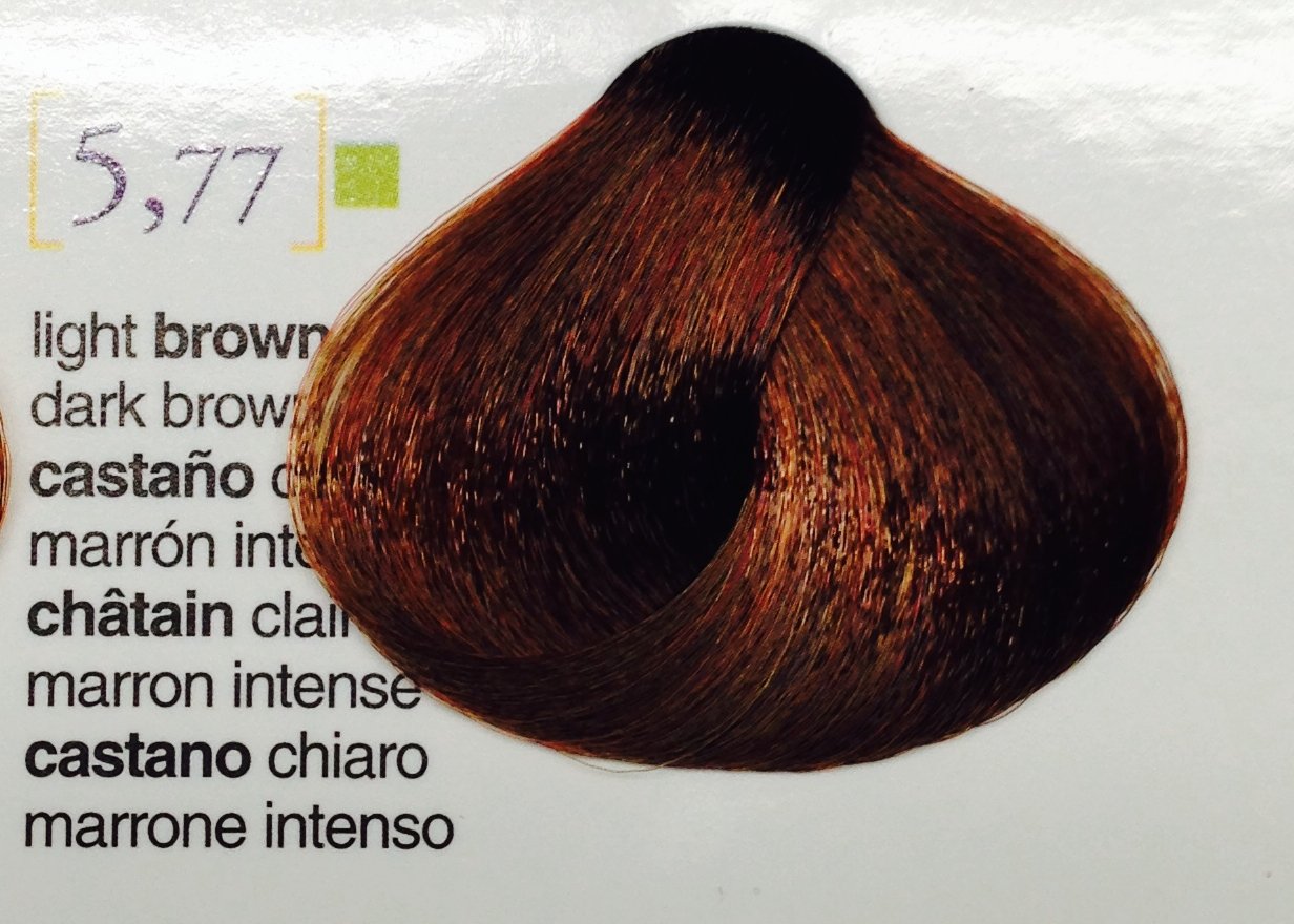 Salermvision Hair Coloring Cream #5.77 Light Brown Intense 75 ml