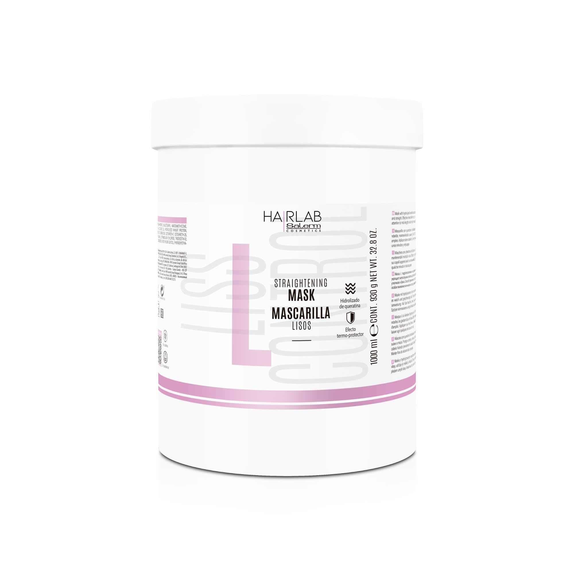 Salerm Hair Lab Straightening Smooth Mask / 1000 ml (32.8 oz)