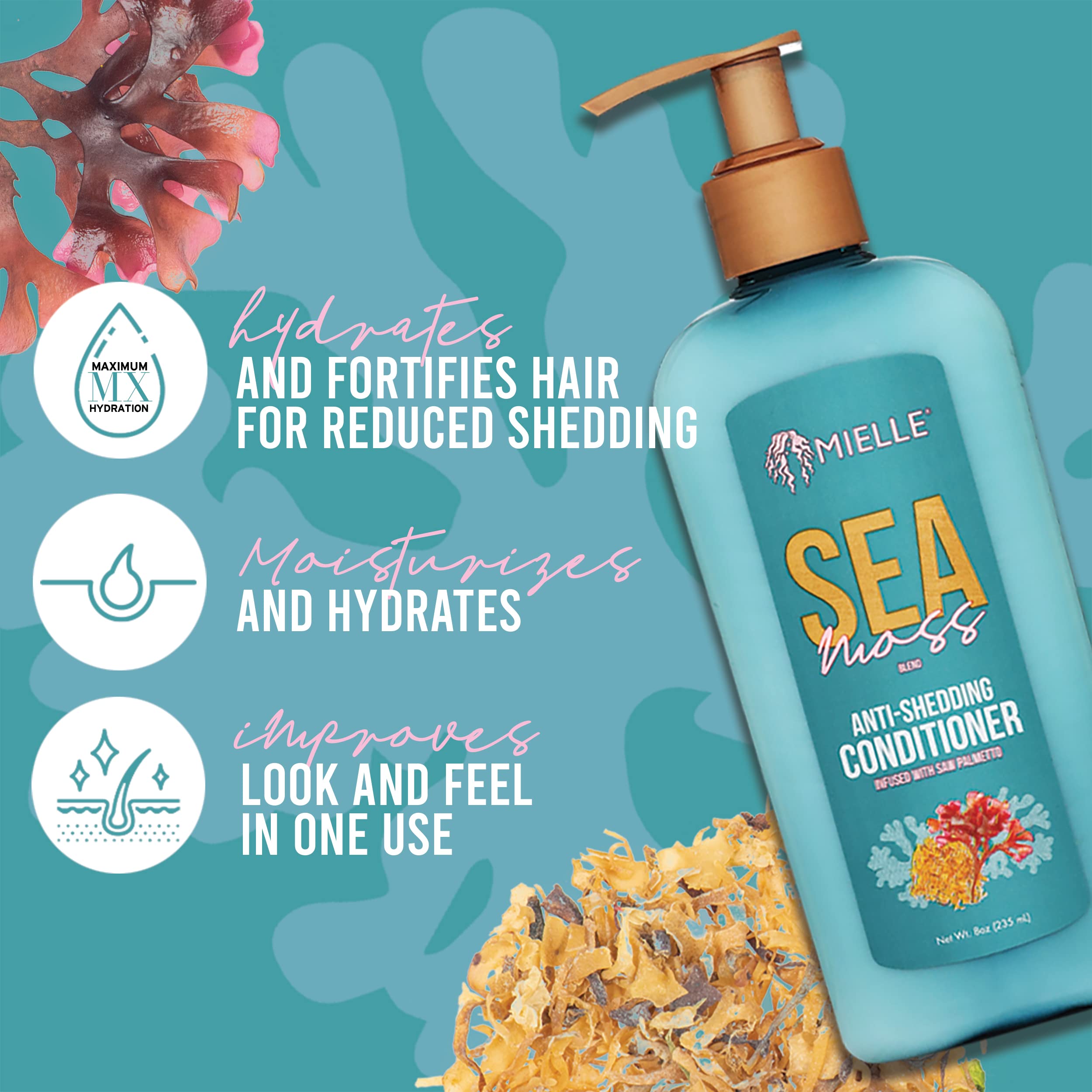 Mielle Sea Moss Anti Shedding Conditioner 8 oz