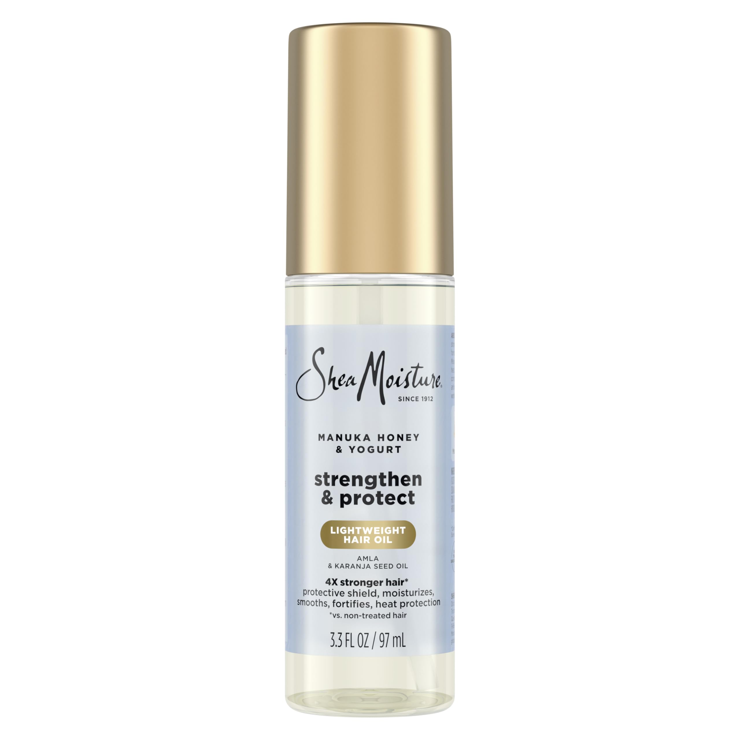 Sheamoisture Strengthen Protect Hair Oil Manuka Honey Yogurt Reduces Heat