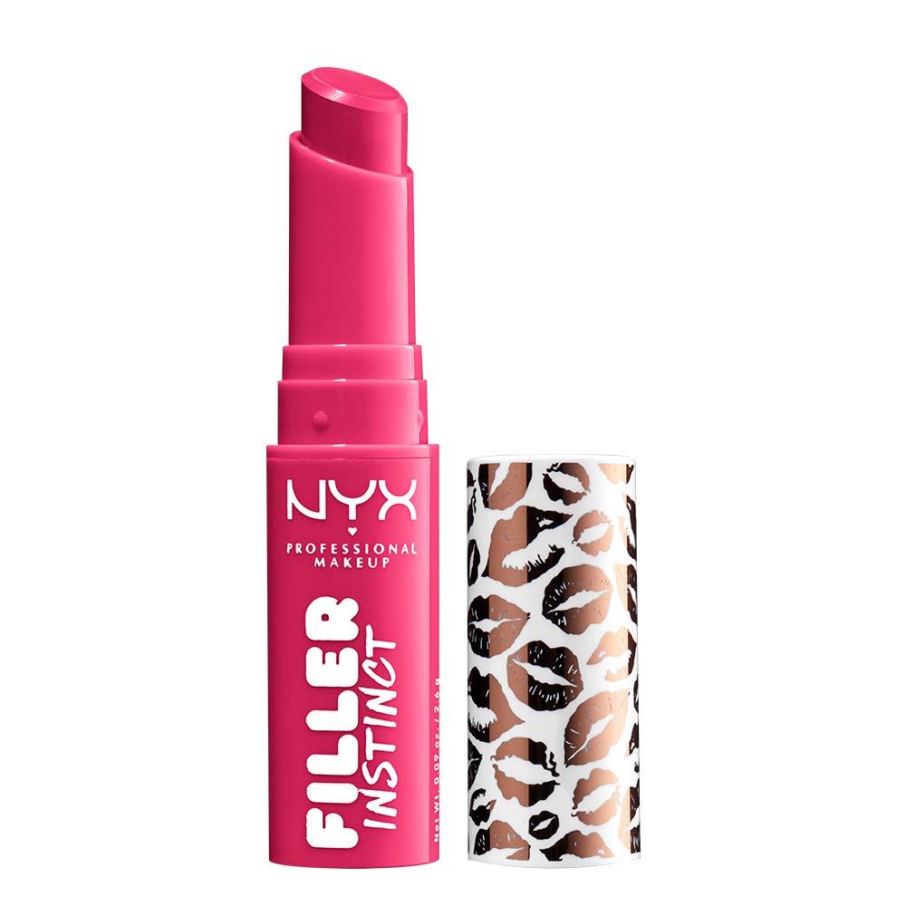(72-pack) NYX PROFESSIONAL MAKEUP Filler Instinct Plumping Lip Color, Lip Balm - Juicy Pout (Cherry Red)