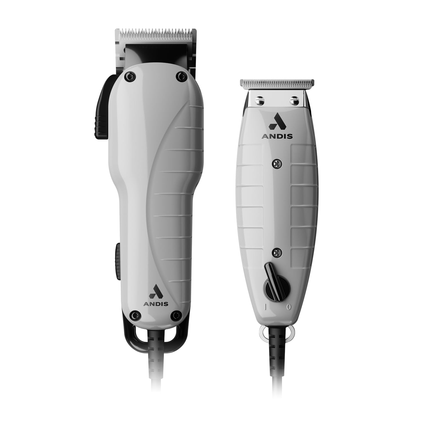 Andis Professional Barber Combo Hair Clipper and Trimmer 17 Piece Set 66615 Grey