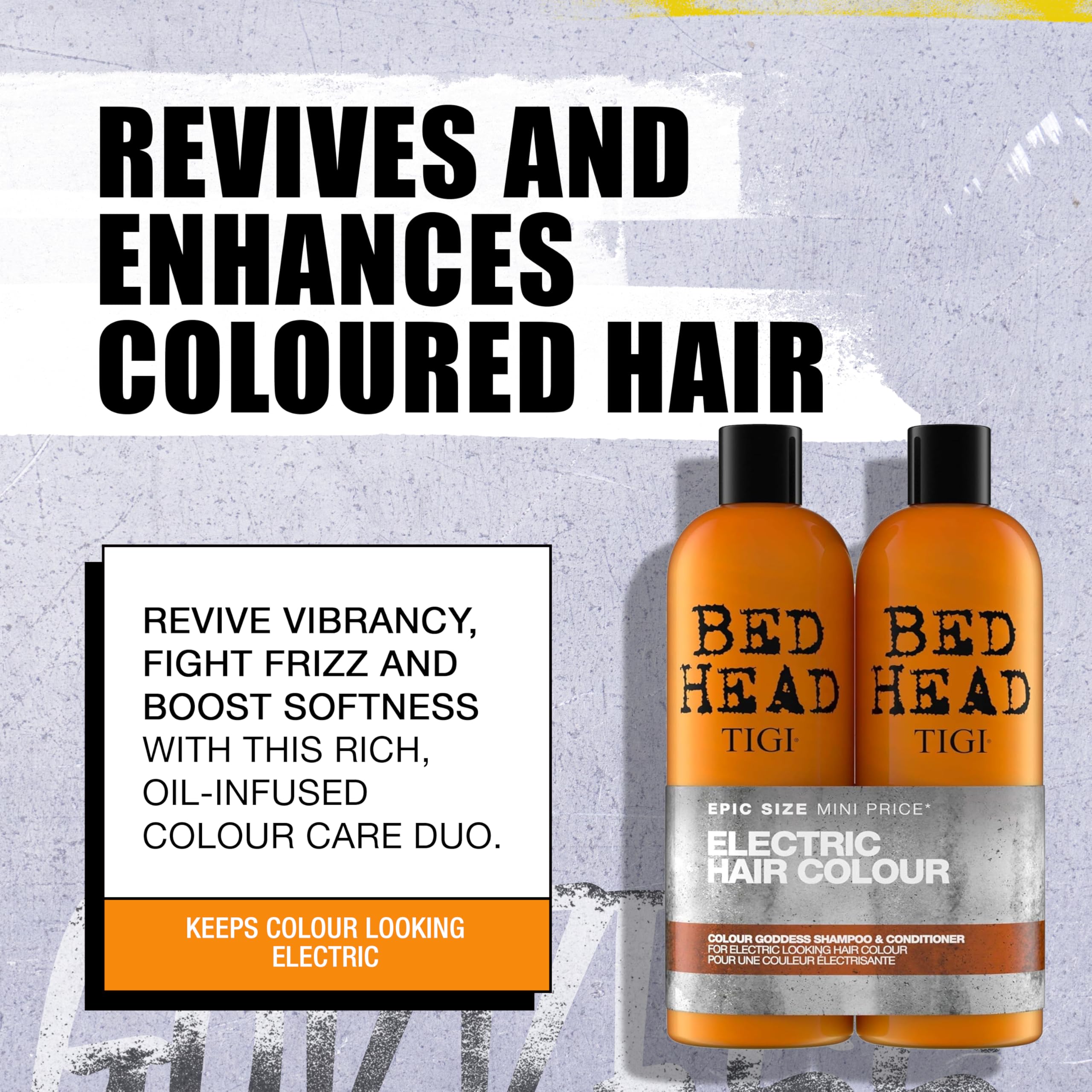 Bed Head By Tigi Colour Goddess Oil Infused Shampoo for Color Treated Hair Anti