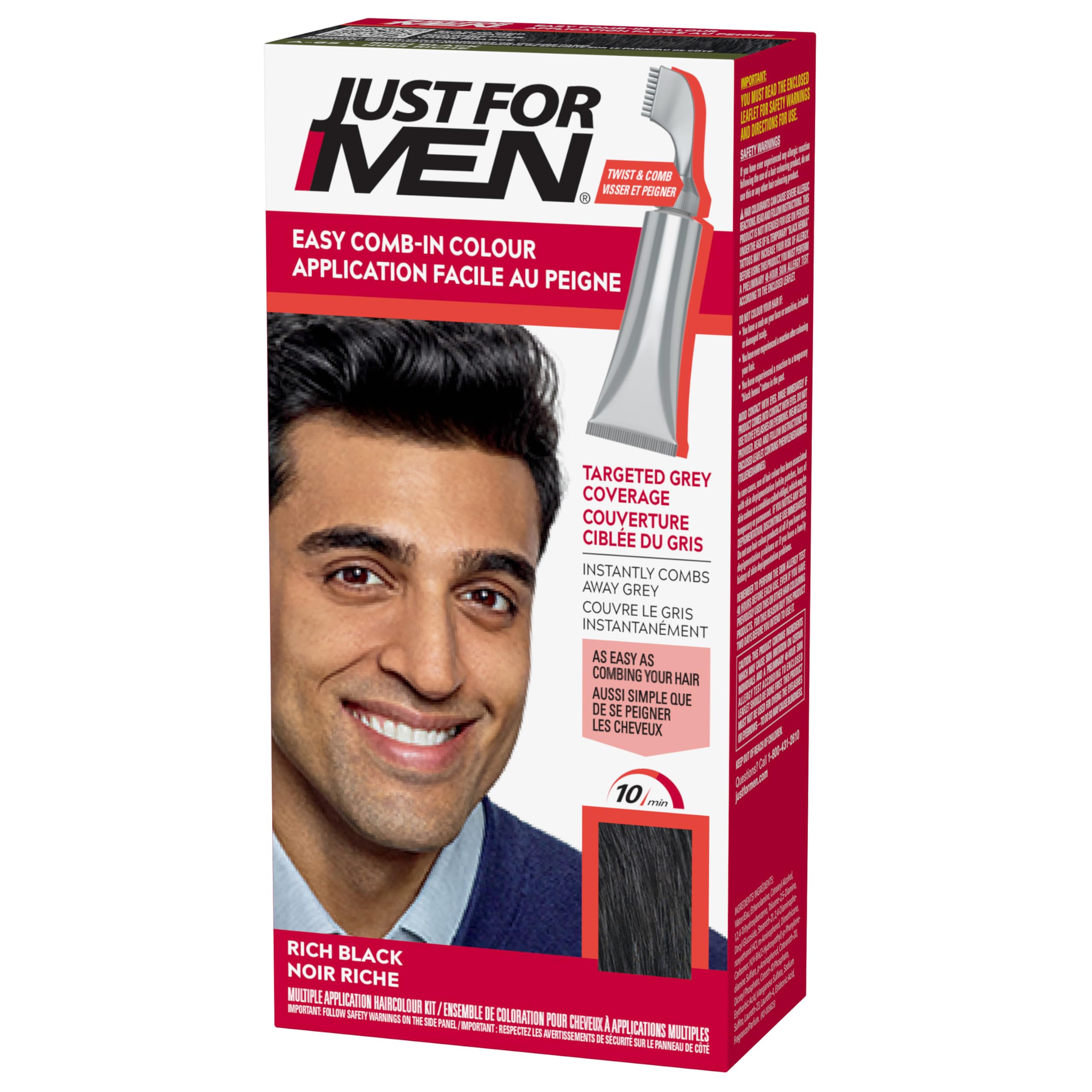Just Easy Comb In Color Hair Dye Easy No Mix Application With Comb Applicator