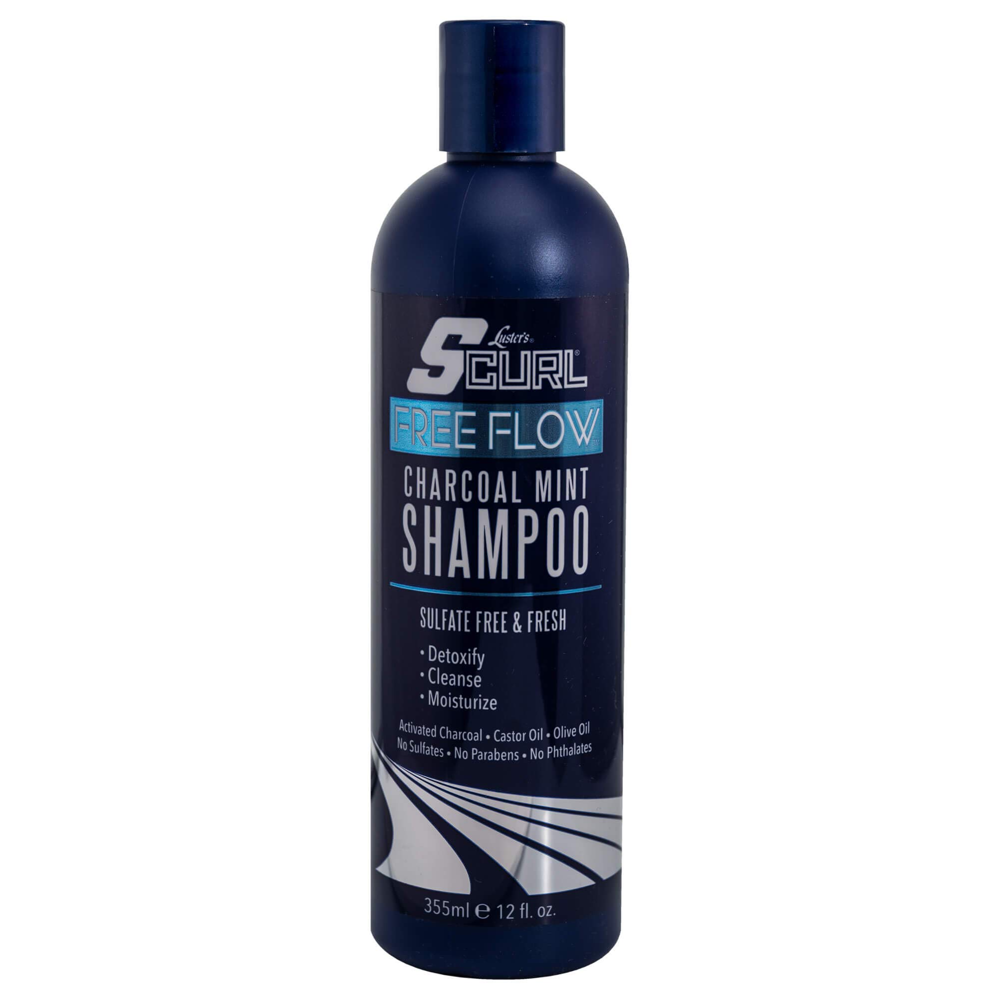 Luster's Scurl Free Flow Charcoal Mint Shampoo