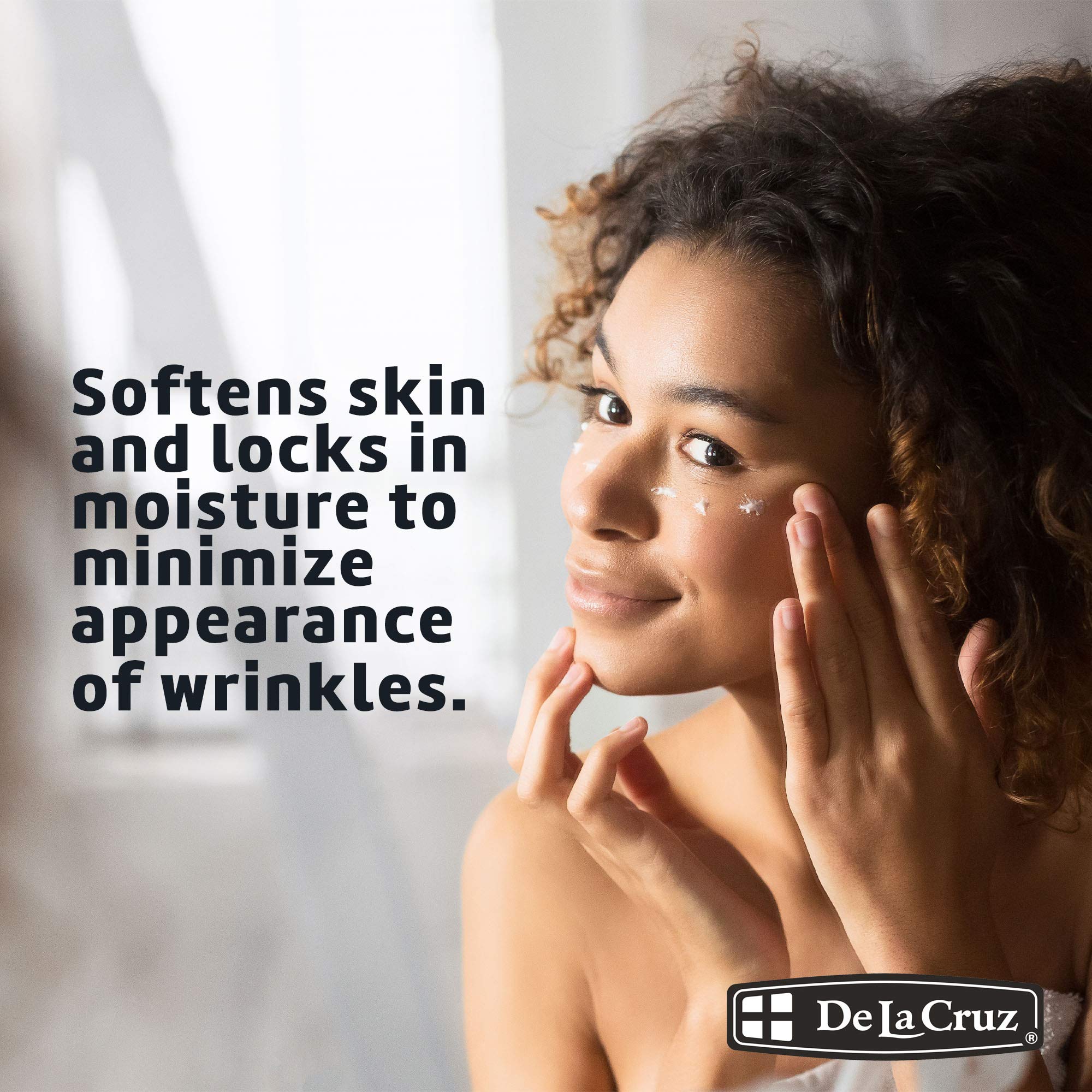 De la Cruz Vitamin E Cream Moisturizer for Face and Neck Moisturizing Skin Care