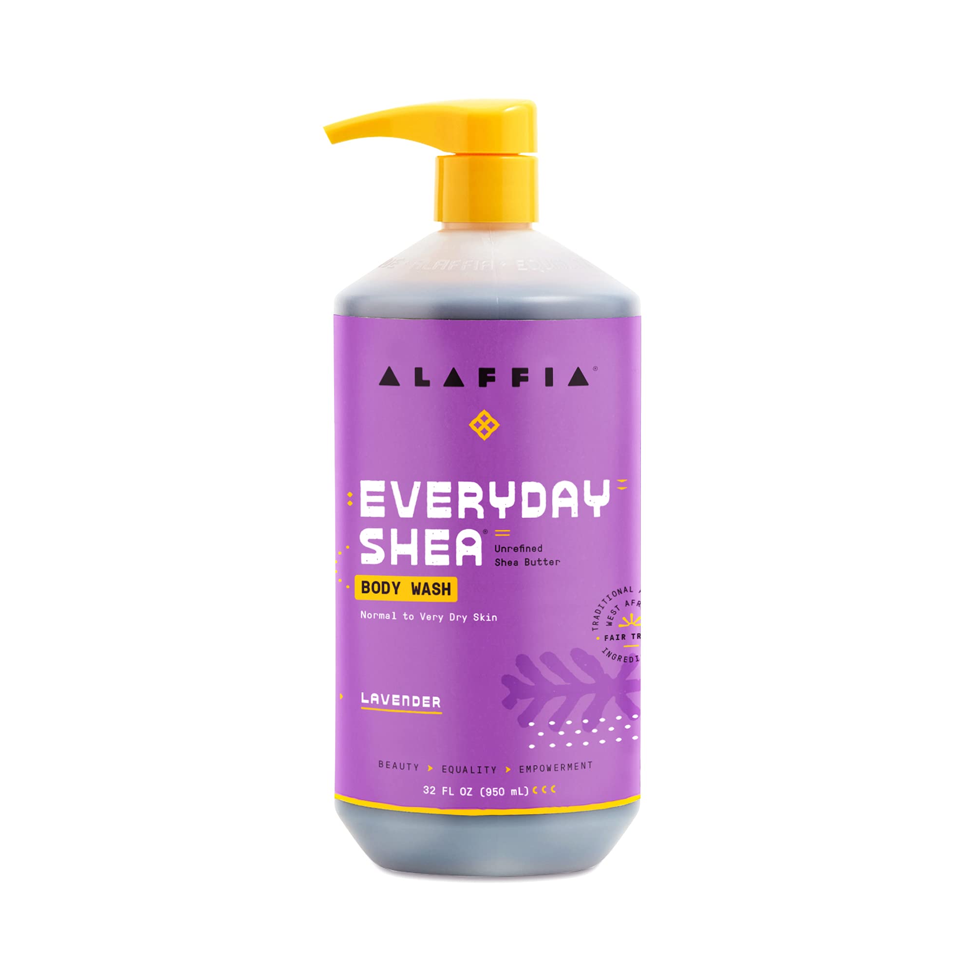 Alaffia Everyday Shea Body Wash Naturally Helps Moisturize and Cleanse Without