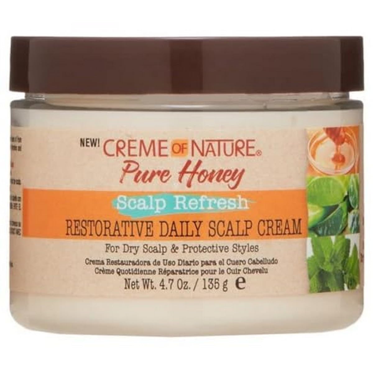 Creme of Nature Pure Honey Scalp Refresh Restorative Daily Moisturizing Scalp