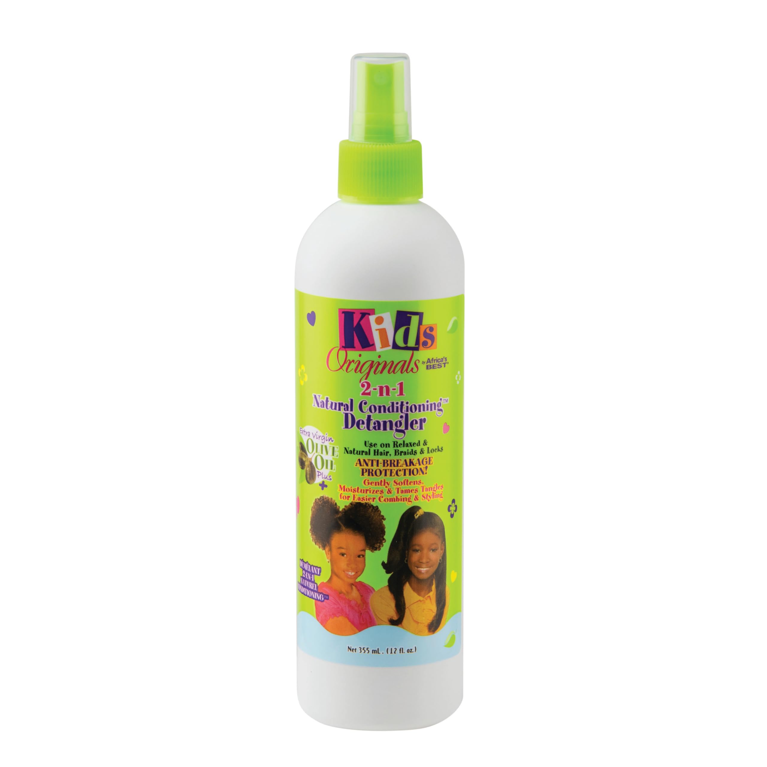 Originals By Africa's Best Kids 2 N 1 Natural Conditioning Detangler Bottle