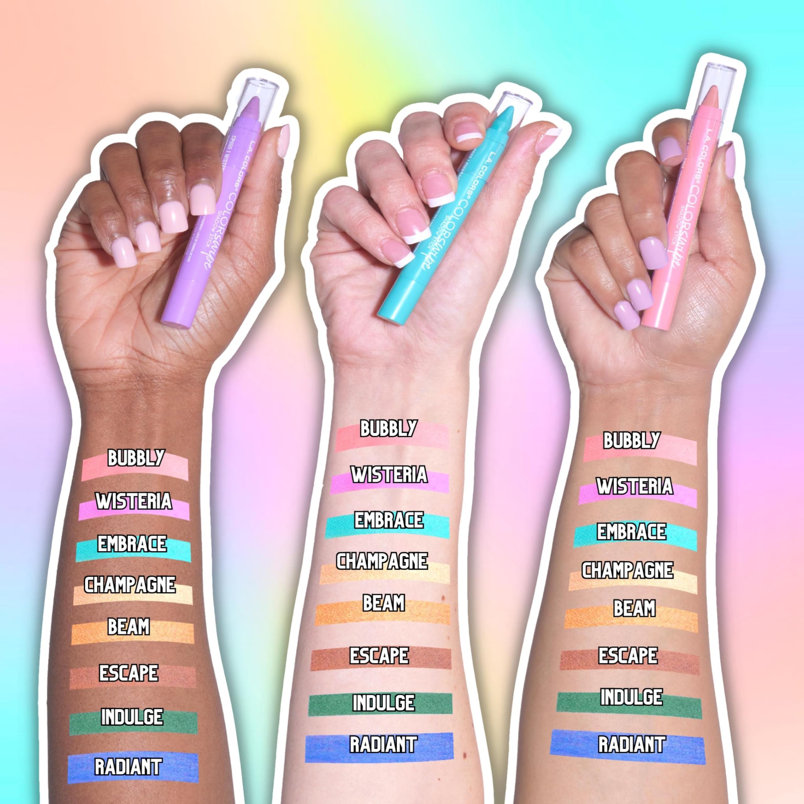 (48-pack) L.A. COLORS Color Swipe Shadow Stick, Wisteria CP685