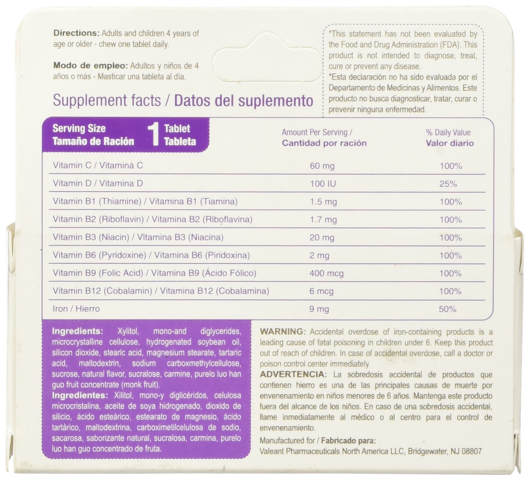 Bedoyecta Children's Chewables 50 Count
