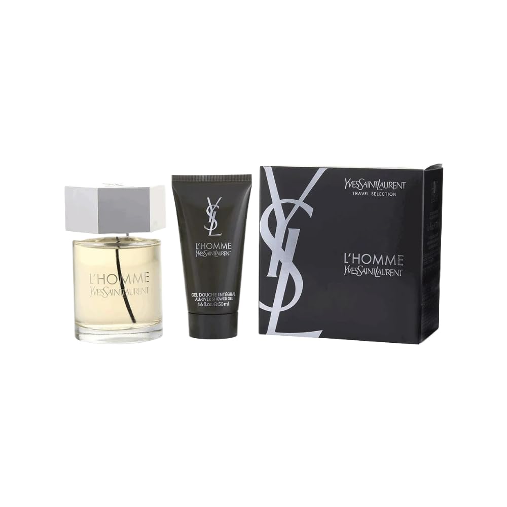 [Set] Lhomme By Yves Saint Laurent 2 Pc Shower Gel For Men EDT 3.3 oz