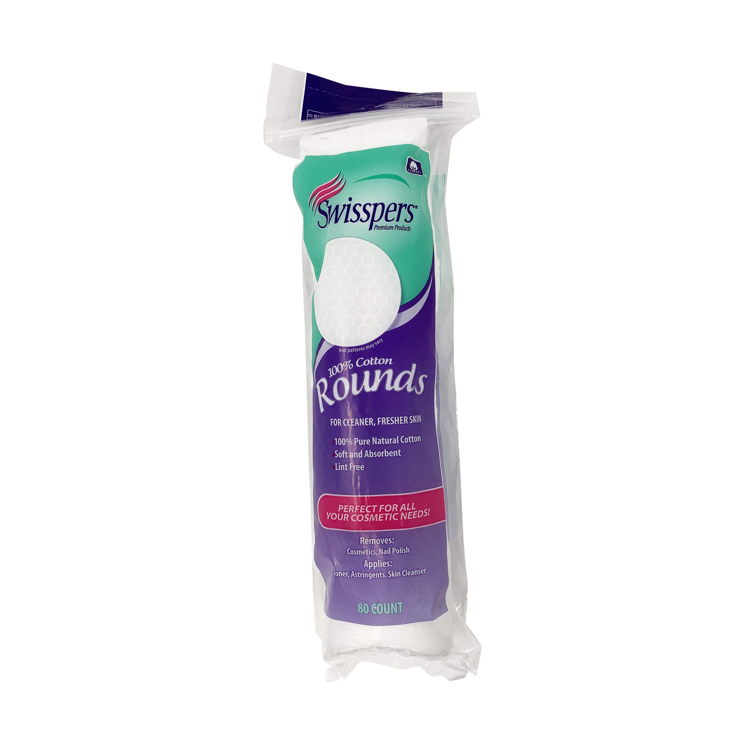 Swisspers Multicare Cotton Rounds 80 Count