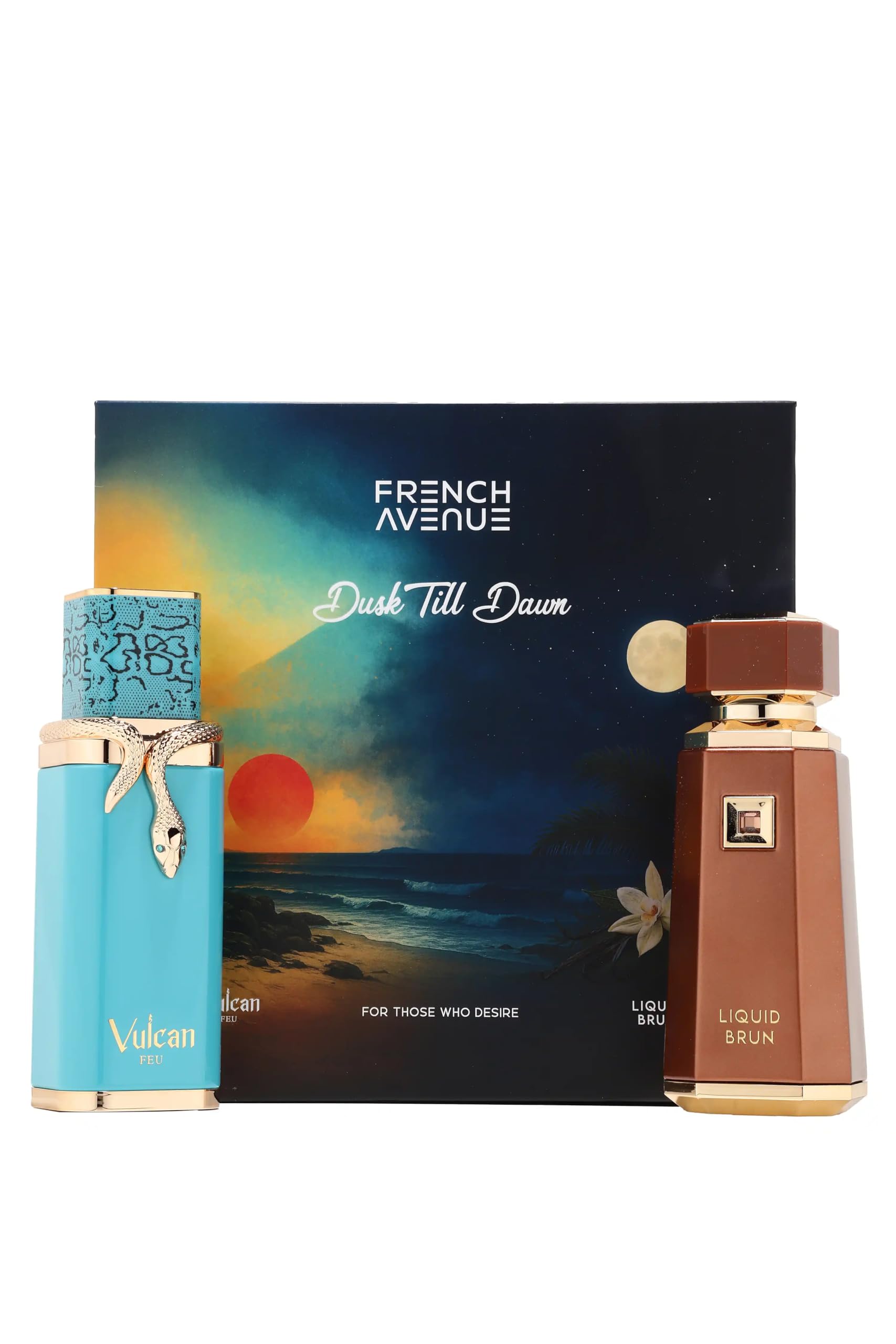 French Avenue Vulcan Feu 3.4 U + Liquid Brun 3.4 United Arab Emir. Set