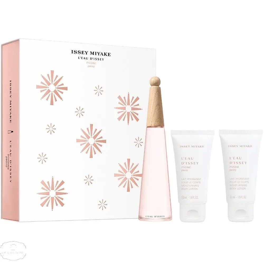 [Set] Issey Miyake L'eau D'issey Pivoine 3 Piece : Body Lotion Shower Cream EDT 50 ml