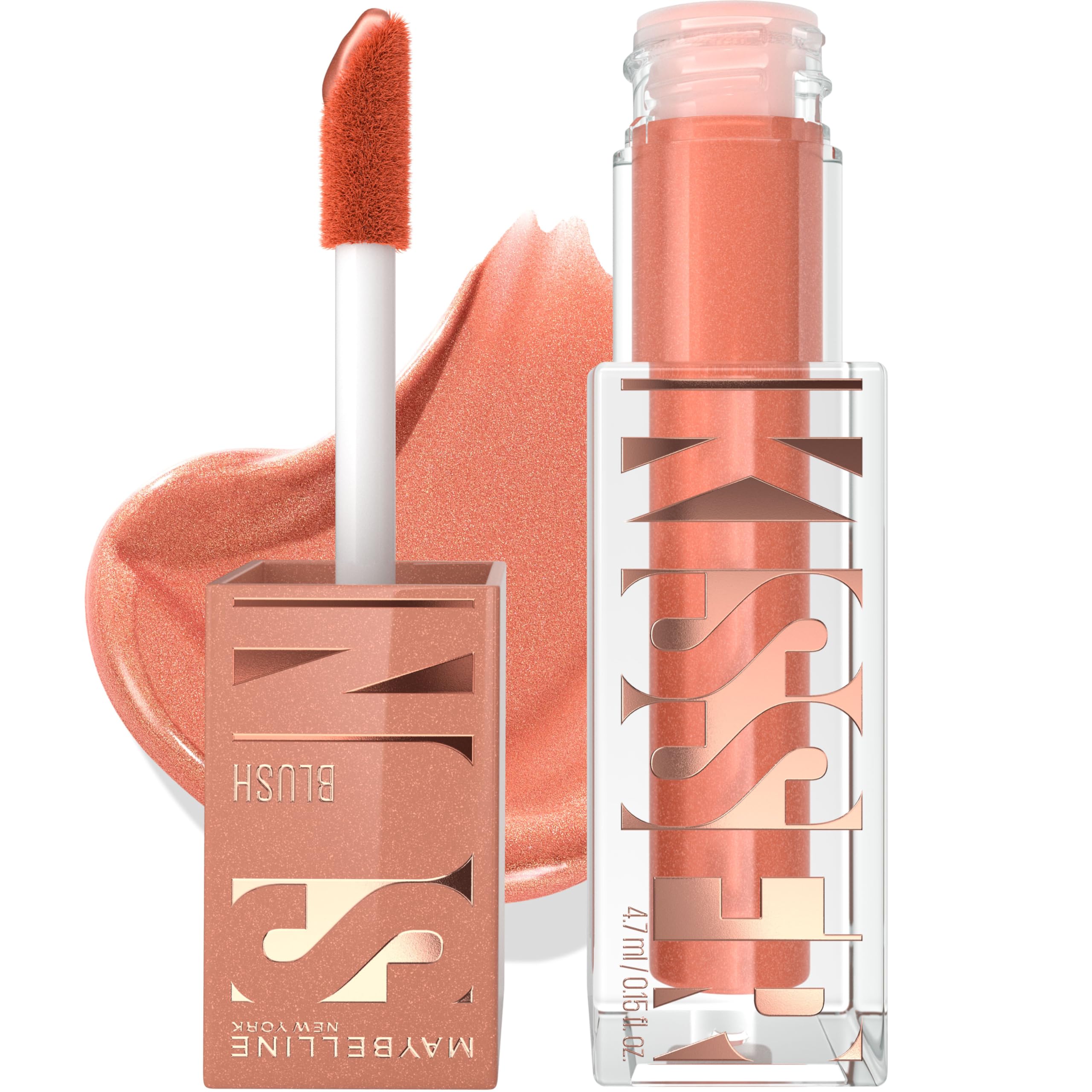 (15-pack) Maybelline Sunkisser Multi-Use Liquid Blush and Bronzer, Blendable, Longwear, Glowy Make Up, Sol Search, 1 Count