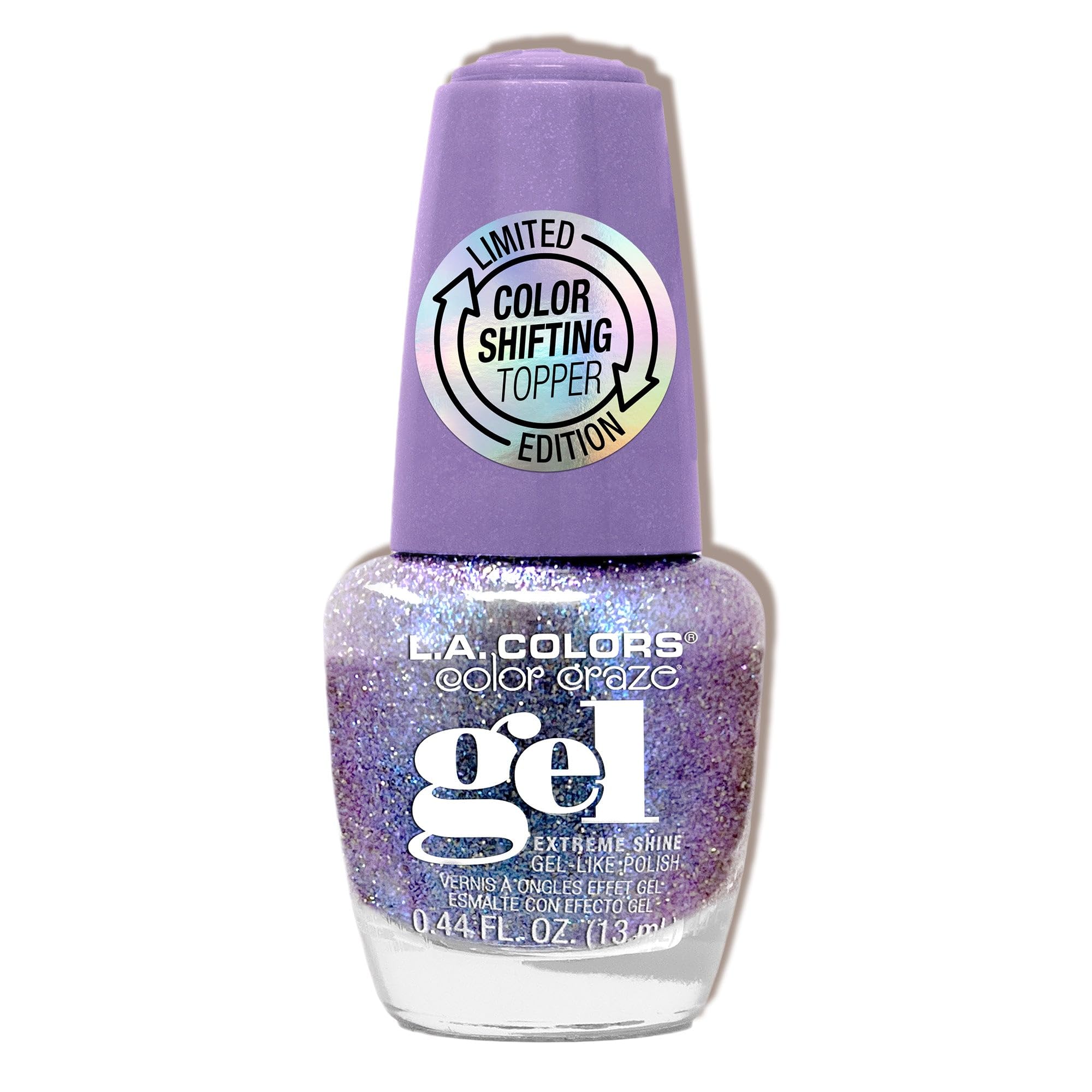(24-pack) L.A. COLORS Gel Color Shifting Nail Polish Toppers, Meteorite CNL670
