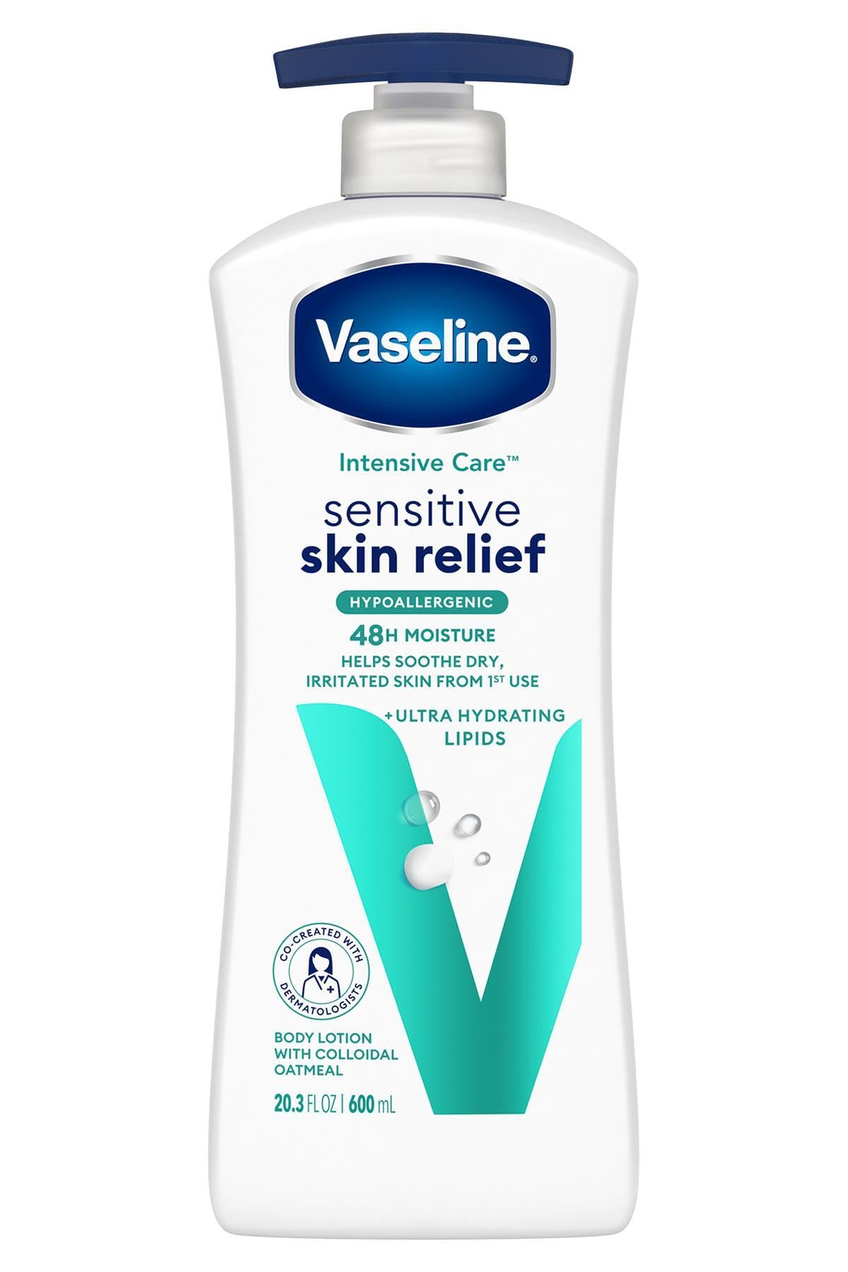 Vaseline Sensitive Skin Relief Body Lotion 20.3 Fl Oz