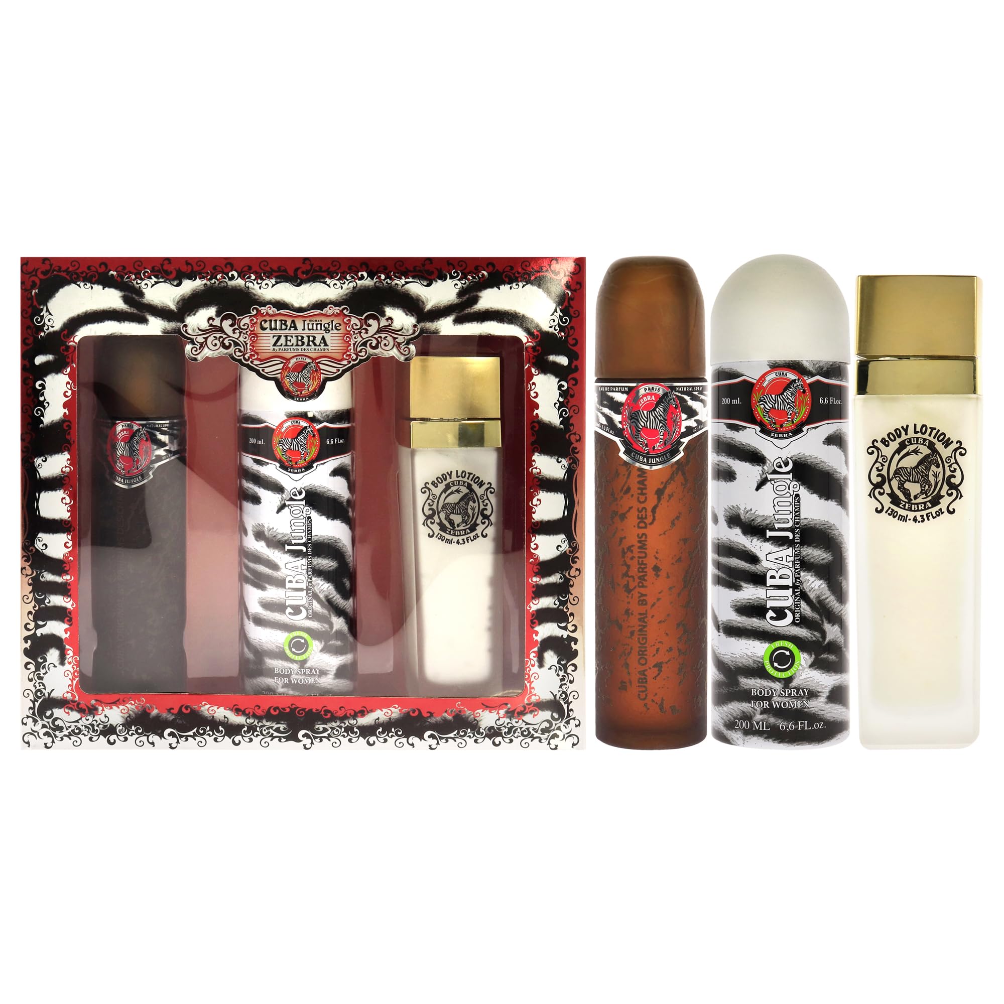 Cuba Jungle Zebra 3pc Set