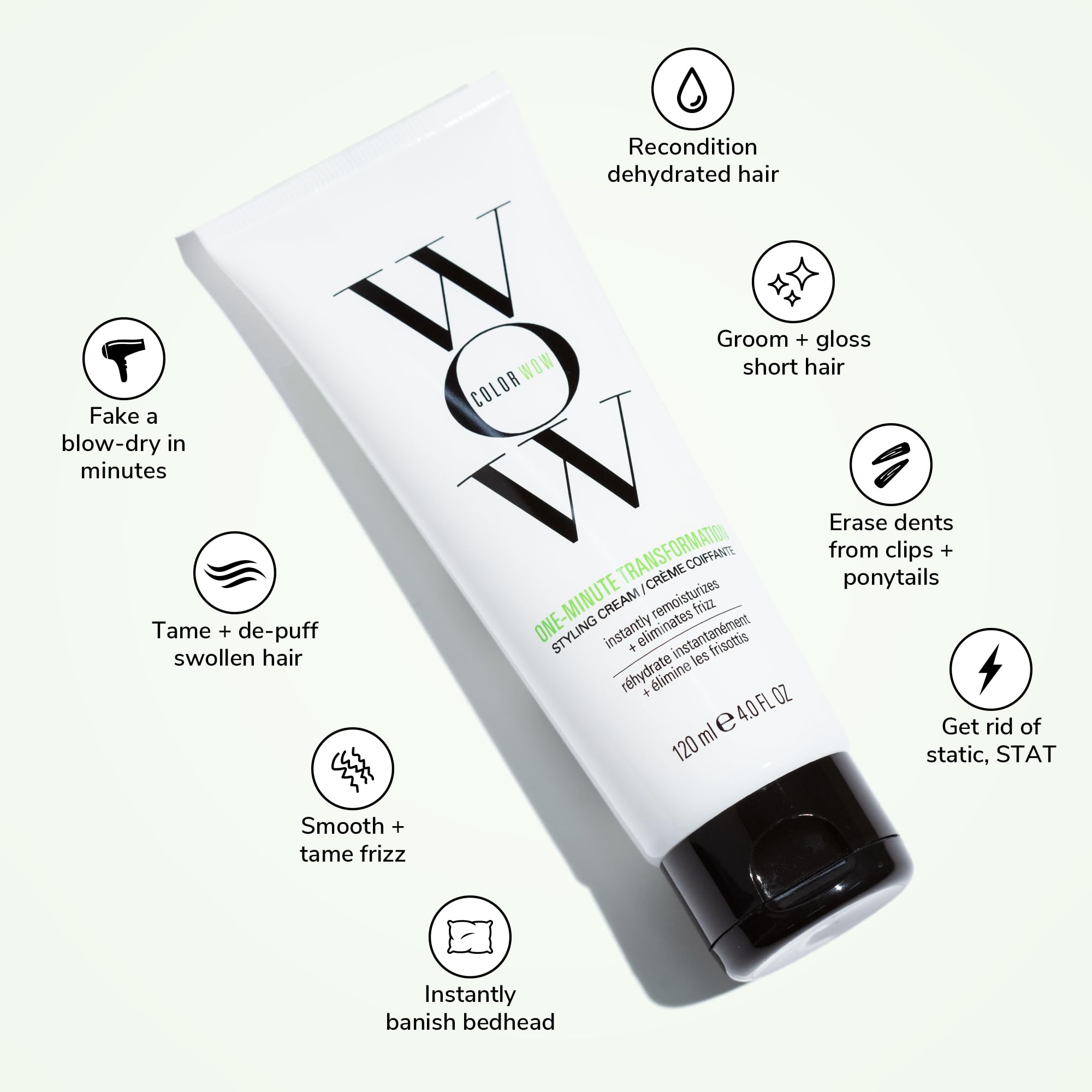 Color Wow One Minute Transformation Instant Frizz Fix| Nourishing Styling Cream