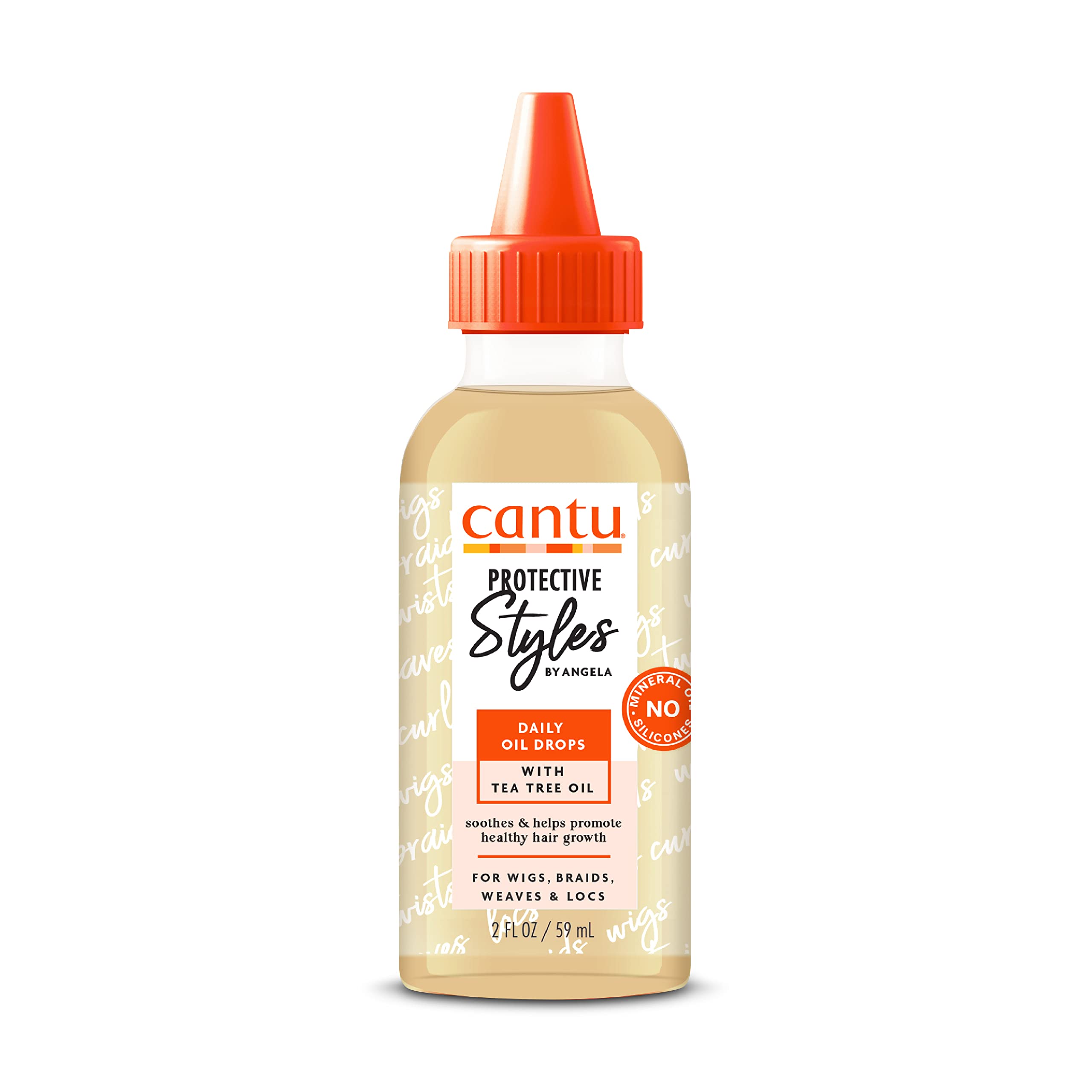 Cantu Protective Styles By Angela Daily Oil Drops With Tea Tree Oil 2 oz