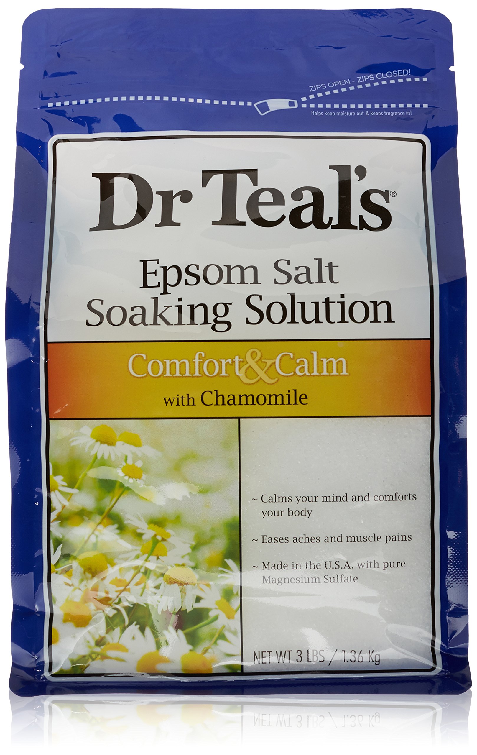 Dr Teal's Epsom Salt Soaking Solution Chamomile 48 oz