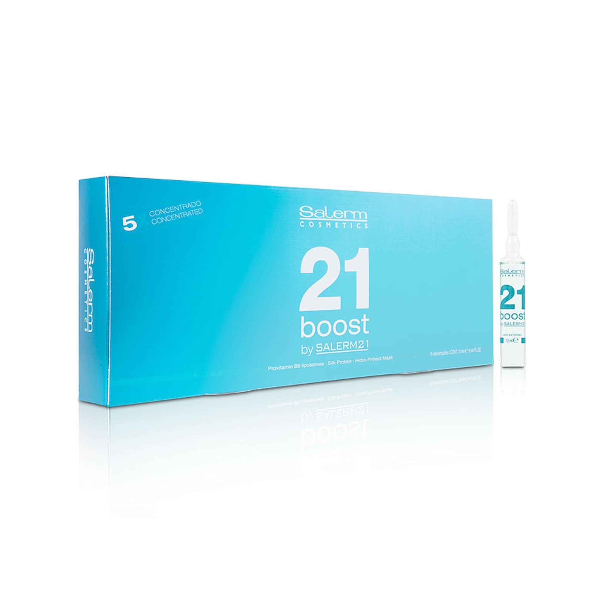 Salerm Concentrated Hair Mask 21 Boost Hydrating Hair Ampoules 8 X Repairs Hair