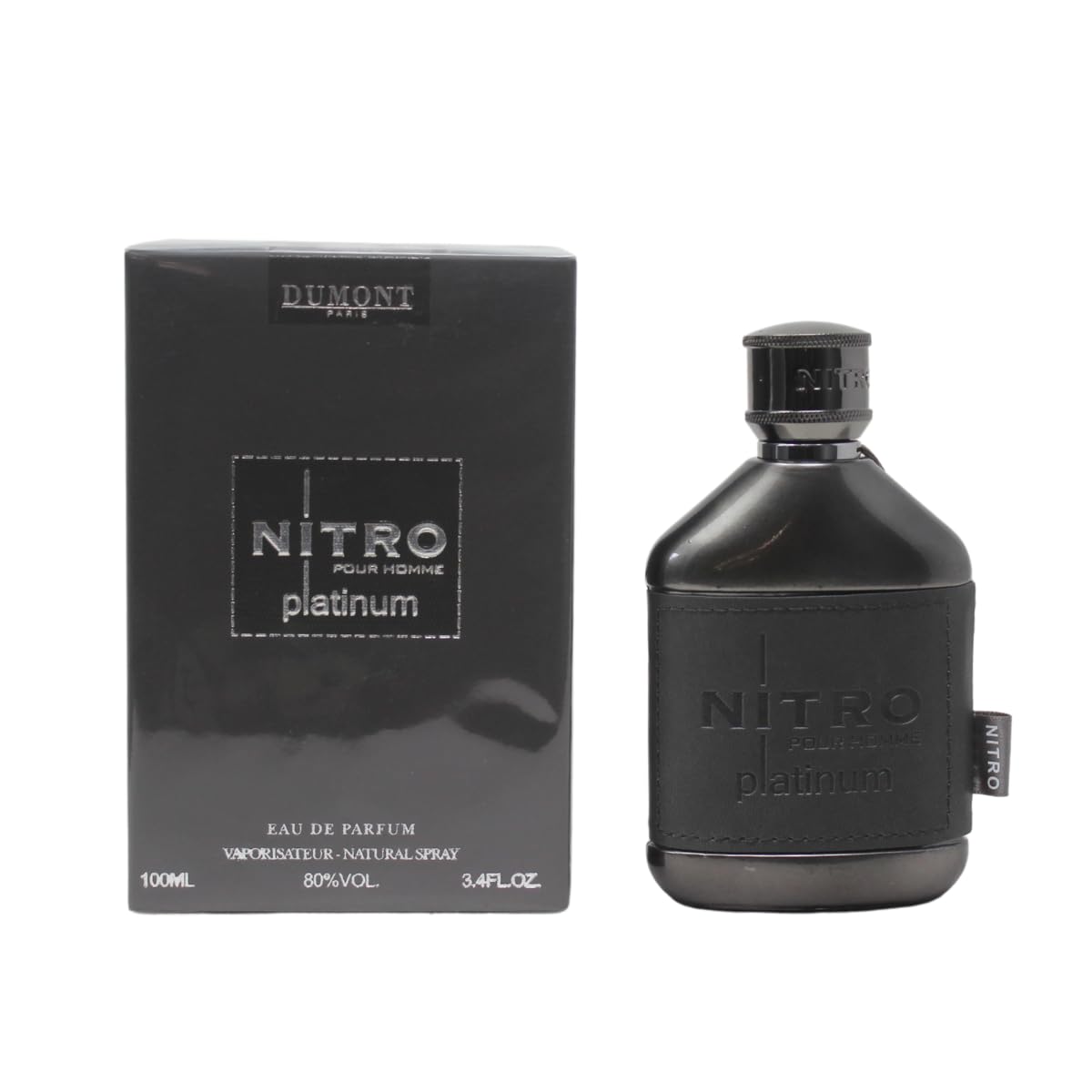 Dumont Nitro Platinum 3.4 Fl Oz Fruity Amber Luxurious Scent For Men EDP
