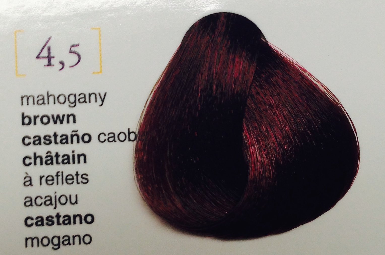 Salermvison Hair Coloring Cream #4.5 Chestnut Mahogany 75 ml