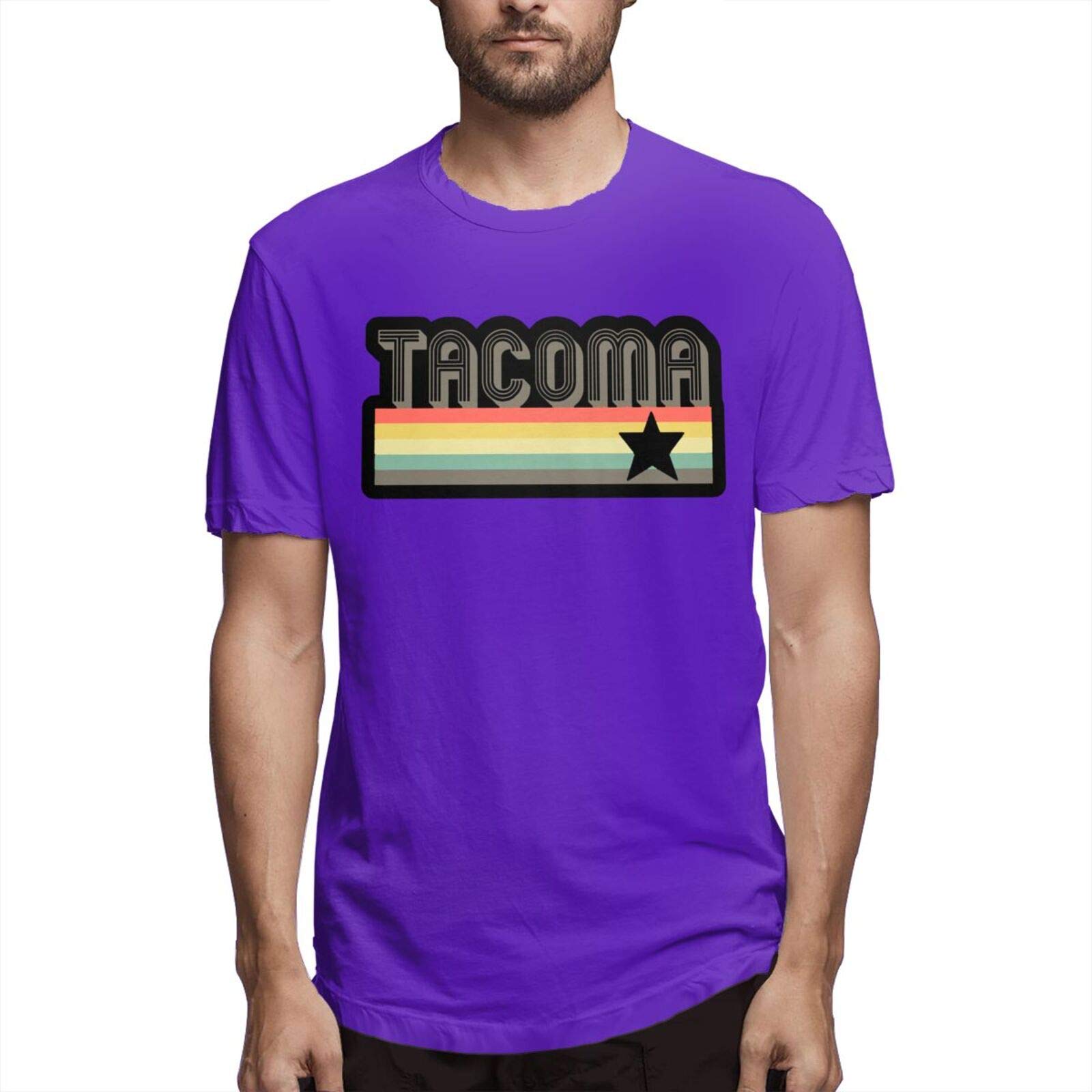 Disney Gtughdk Tacoma City Retro 70s Washington1 T Shirt Fashion Comfortable