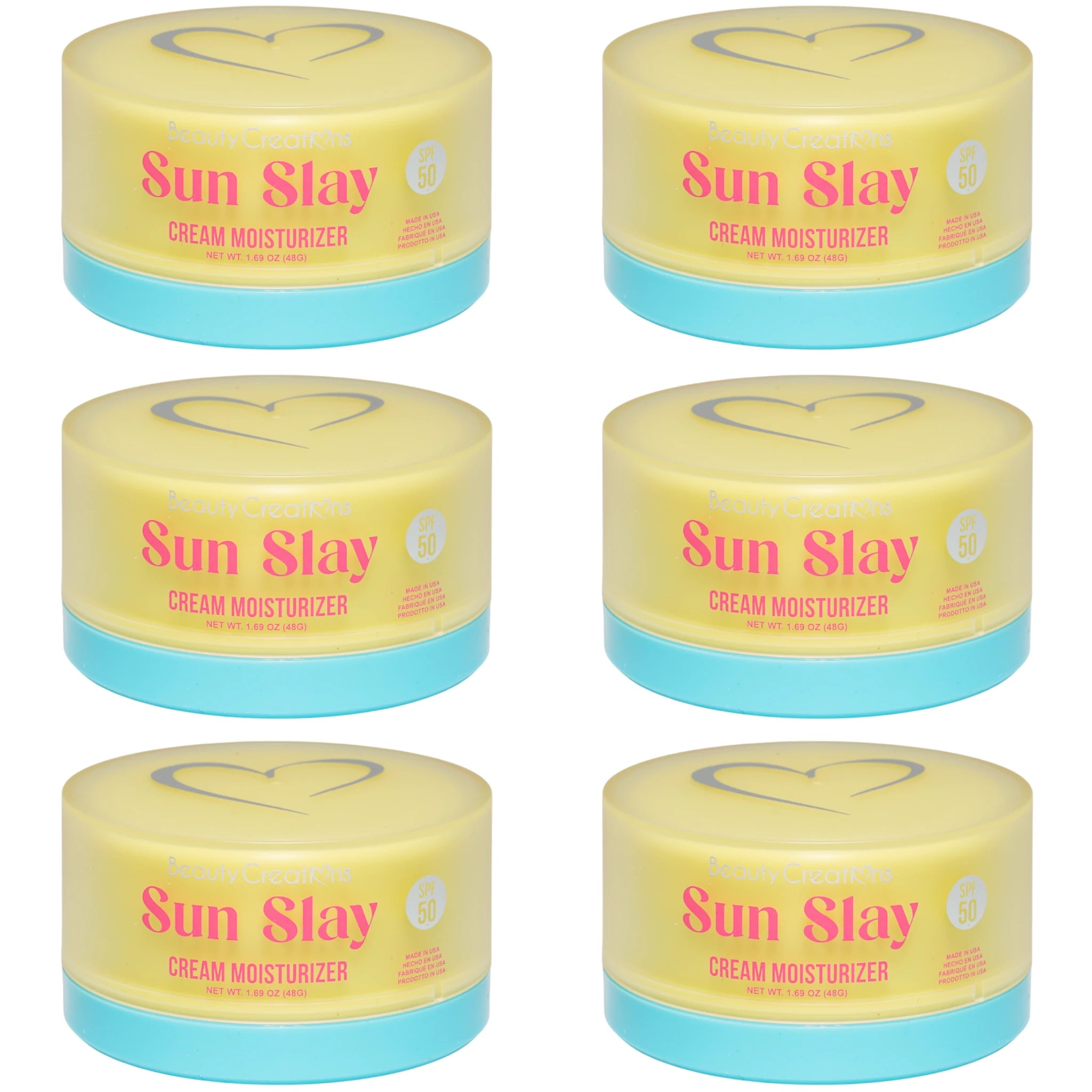 (6-pack) Beauty Creations Sun Slay Cream Moisturizer