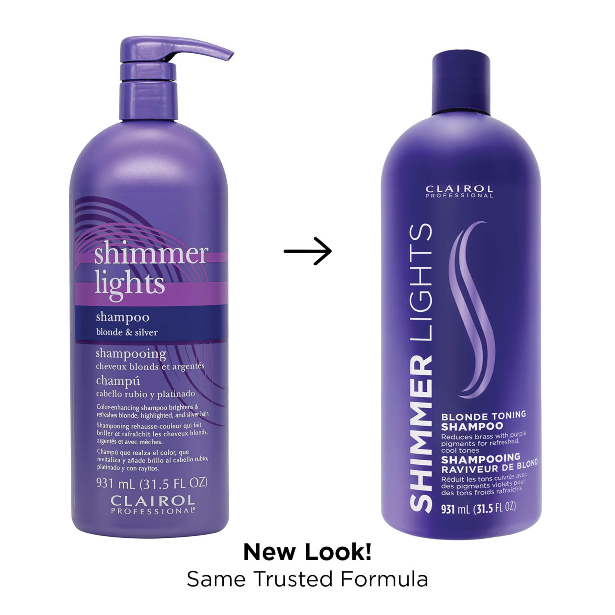 Clairol Professional Shimmer Lights Purple Shampoo 31.5 Fl. Oz Neutralizes