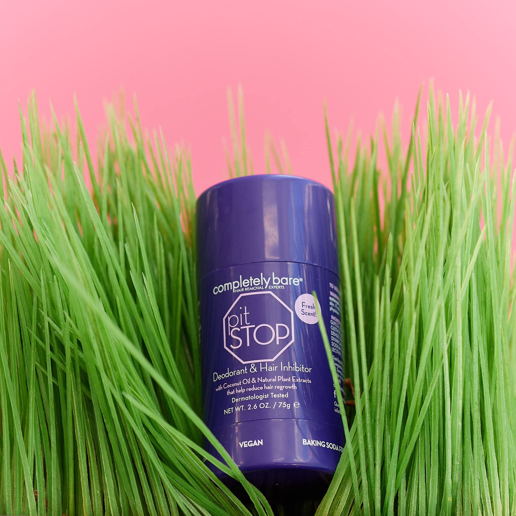 Completely Bare Pit Stop Deodorant Hair Inhibitor Nourishing Coconut Oil Hair