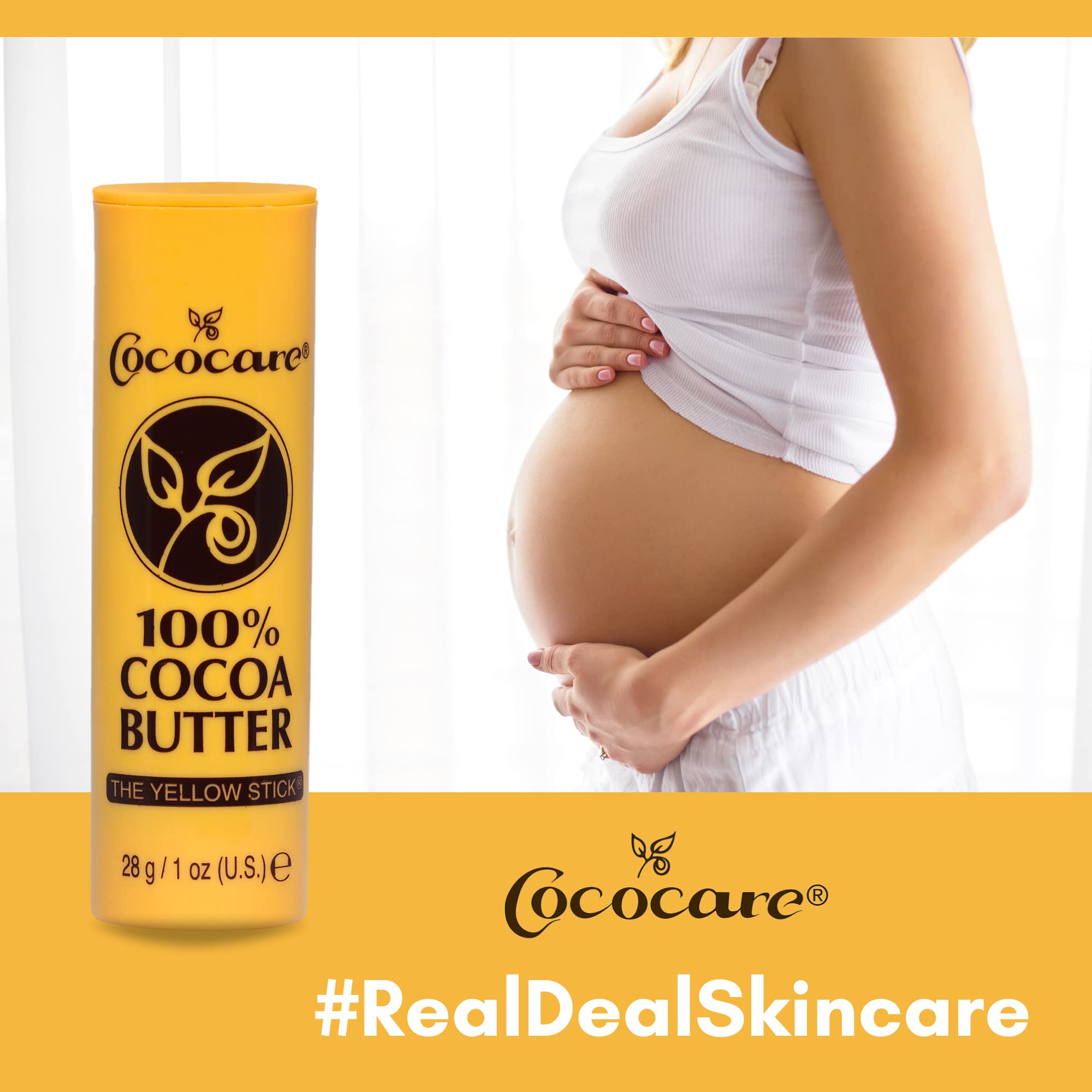 Cococare 100% Cocoa Butter Stick All Natural Cocoa Butter Emollient for